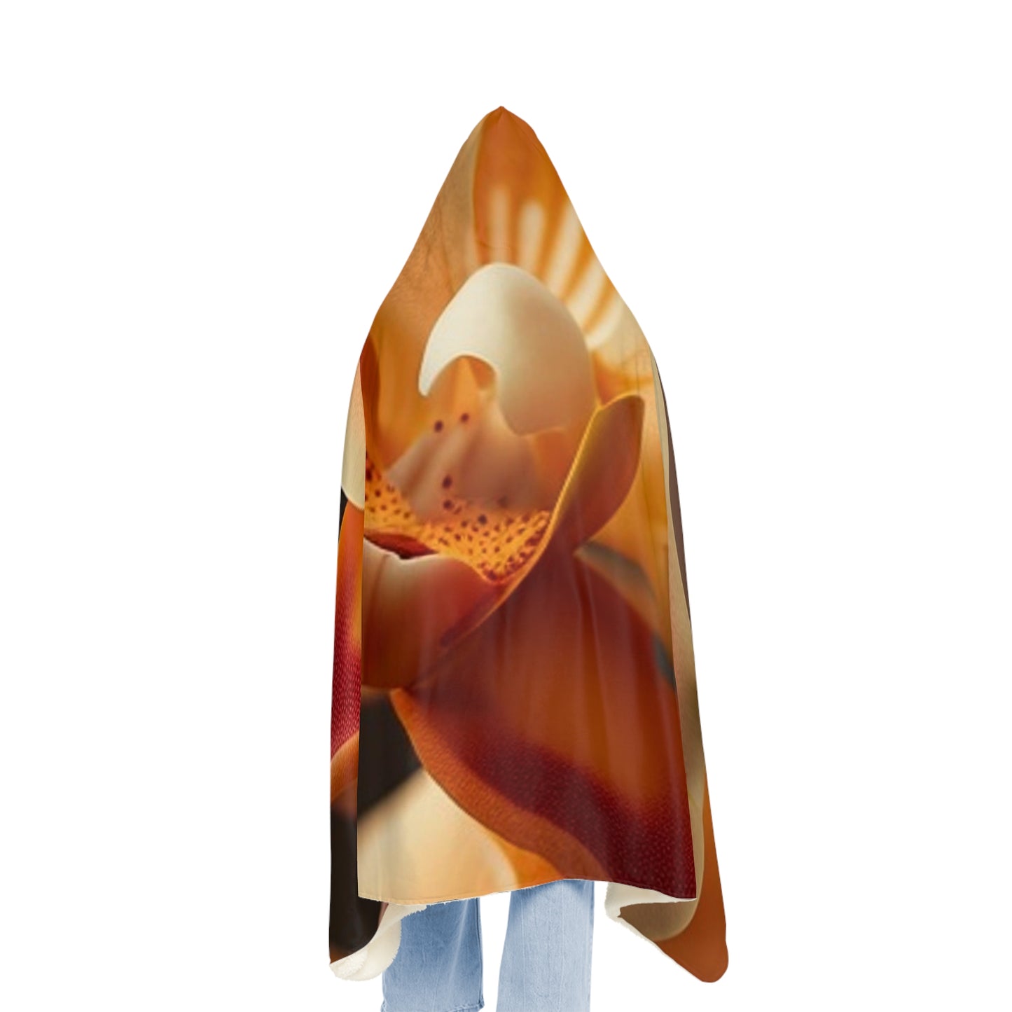 Snuggle Hooded Blanket Orange Orchid 3