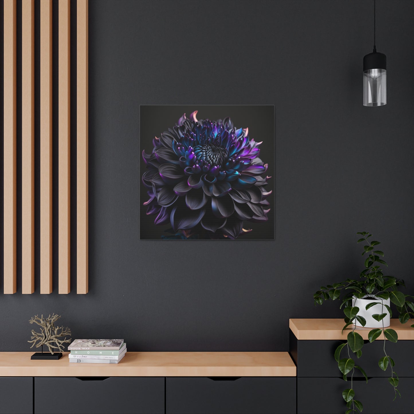 Canvas Gallery Wraps Dahlia Purple 2