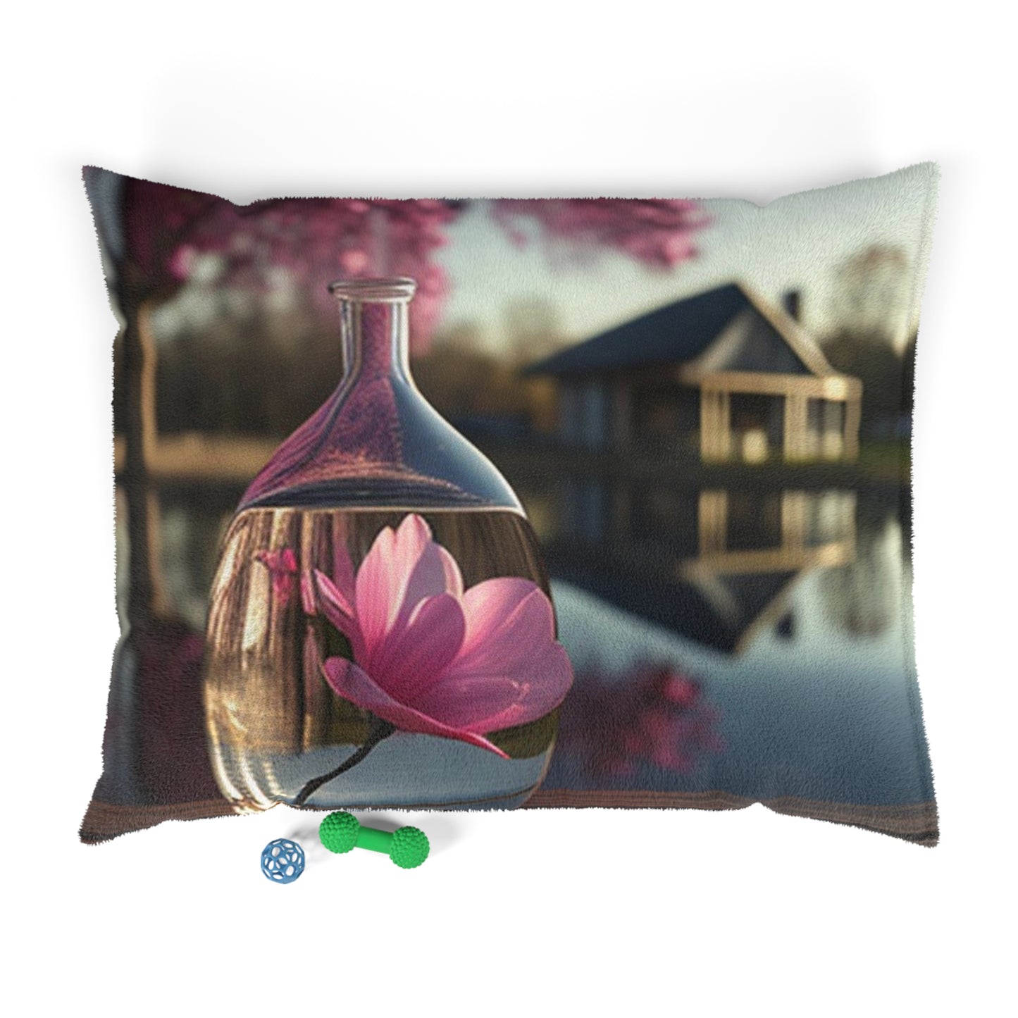 Pet Bed Magnolia in a Glass vase 2