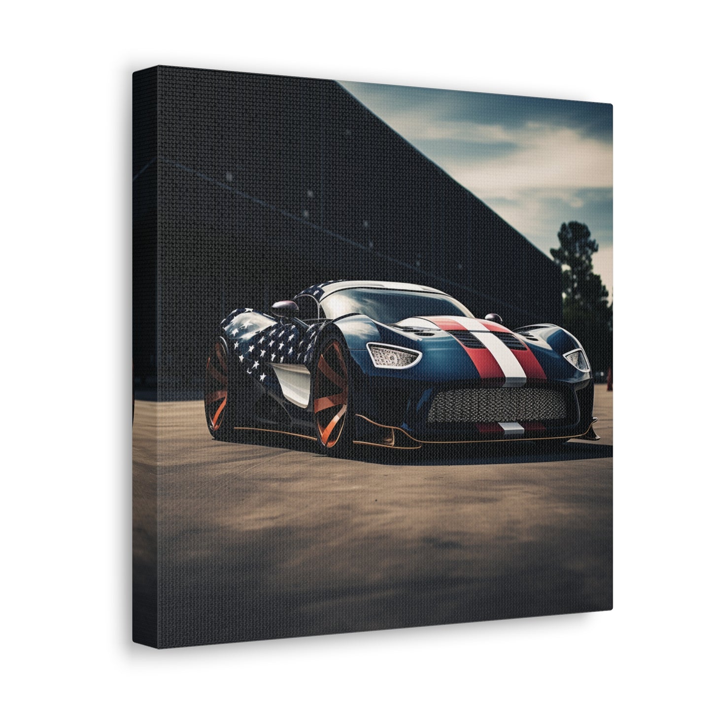 Canvas Gallery Wraps Bugatti Flag American 2