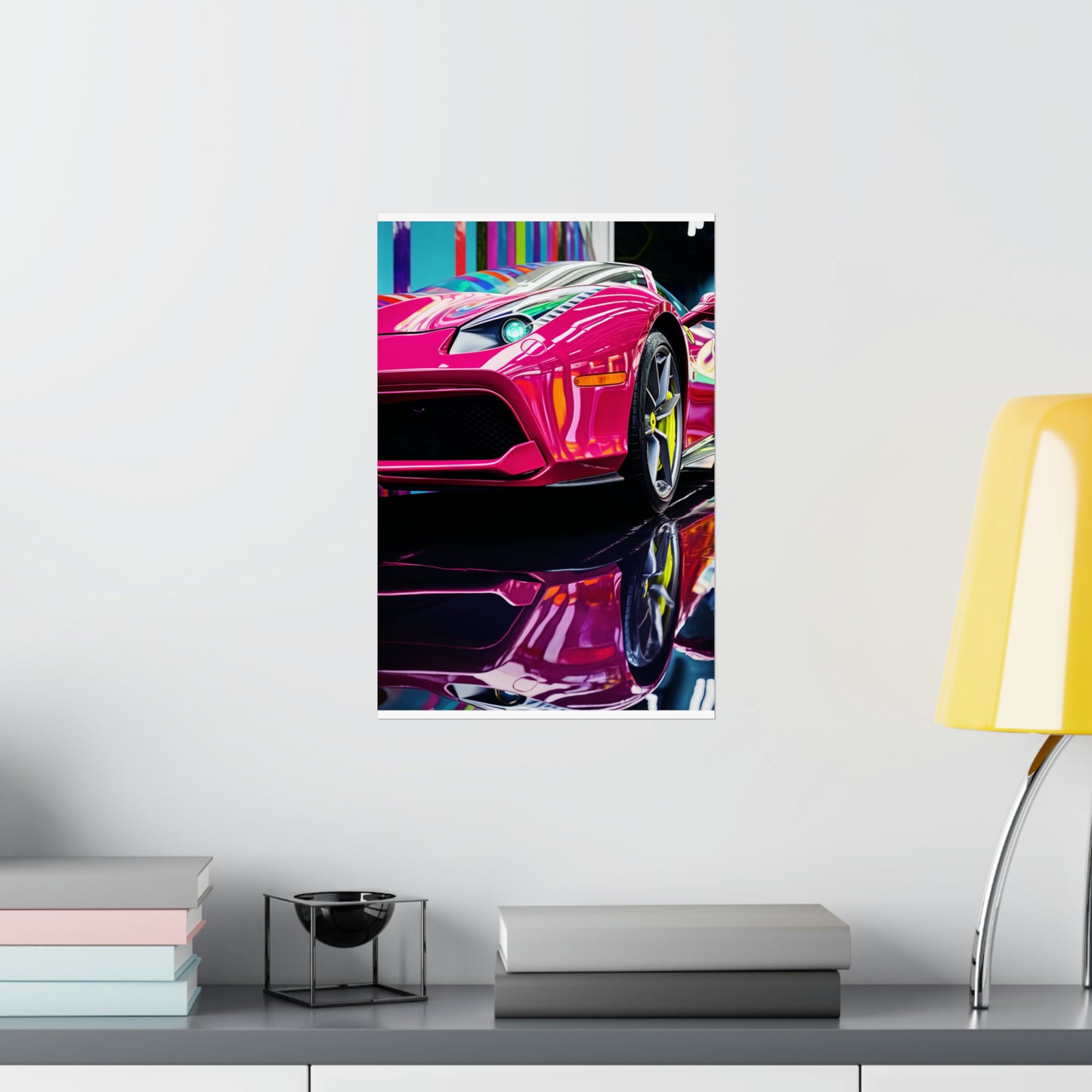 Premium Matte Vertical Posters Ferrari Flair Macro 2