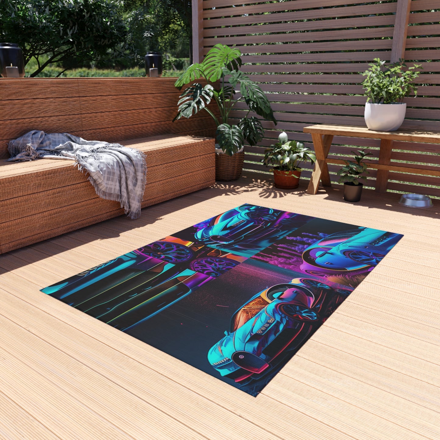 Outdoor Rug  Bugatti Neon Chiron 5