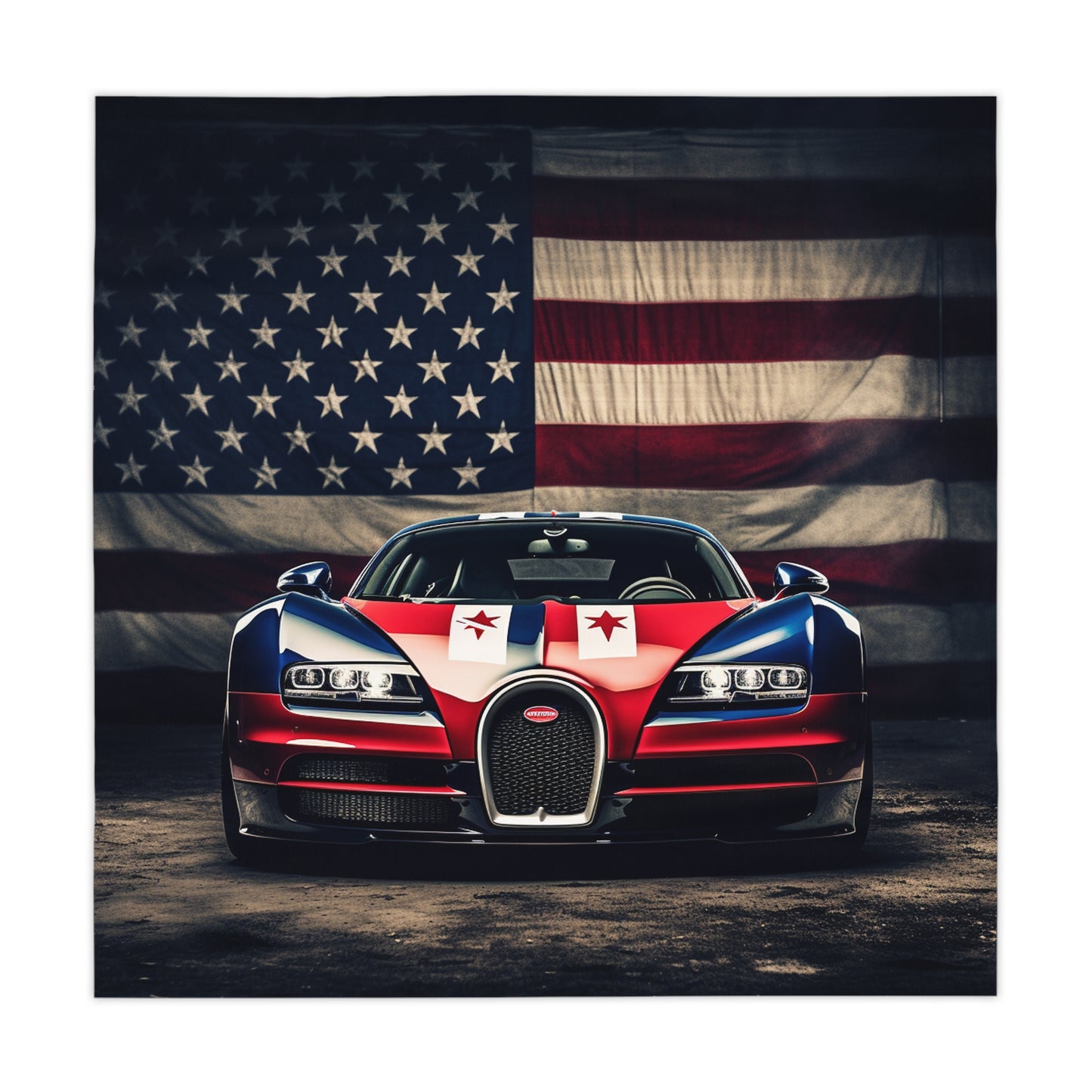 Tablecloth Bugatti American Flag 3