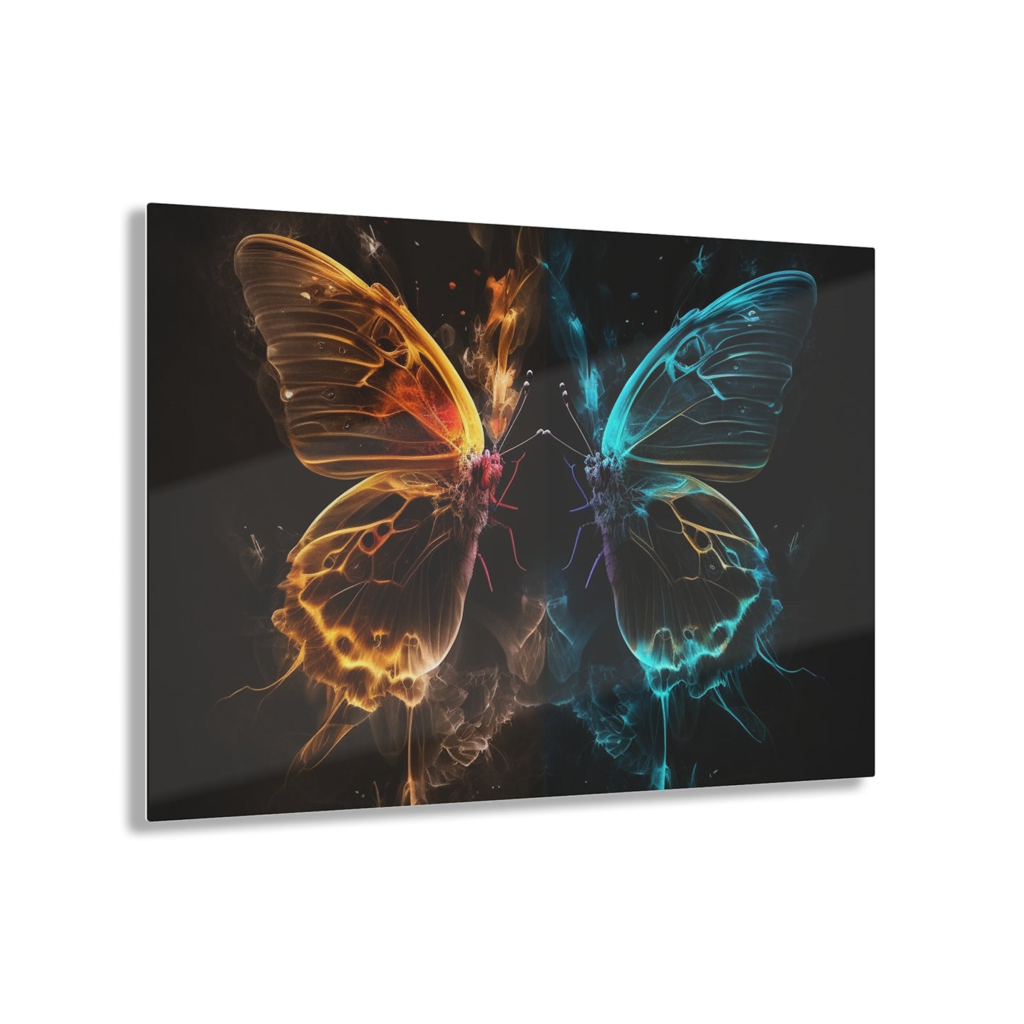 Acrylic Prints Kiss Neon Butterfly 7