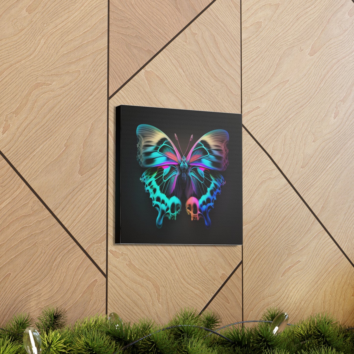 Canvas Gallery Wraps Neon Butterfly Fusion 2