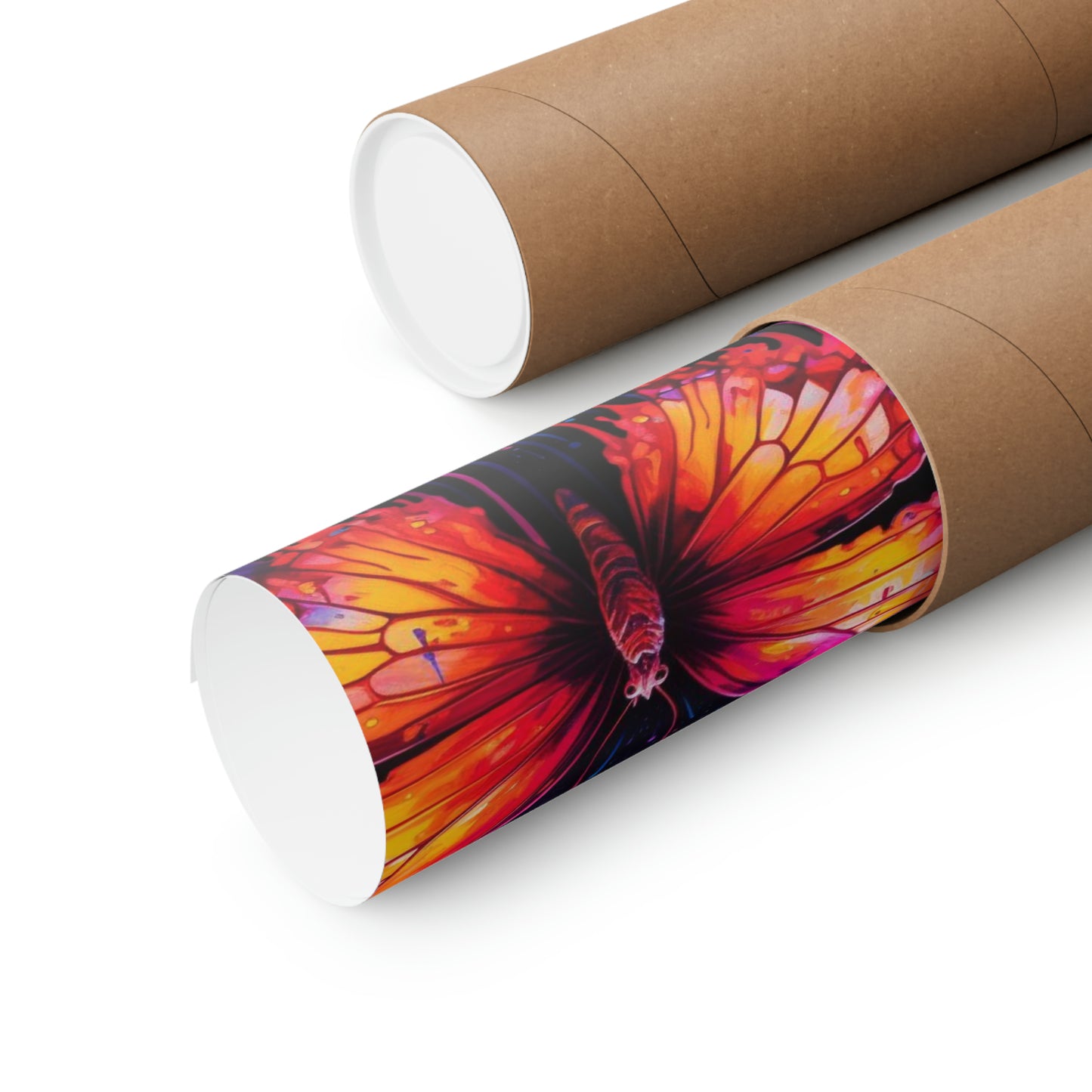Premium Matte Vertical Posters Pink Butterfly Flair 5