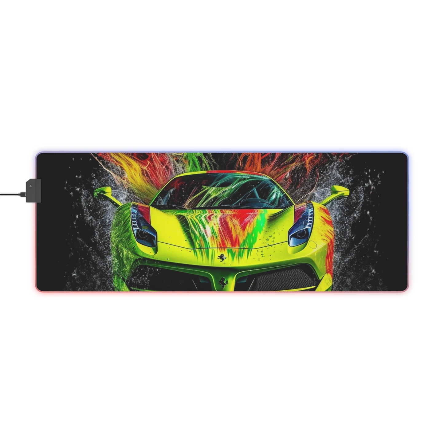 LED Gaming Mouse Pad Farrari Water 1