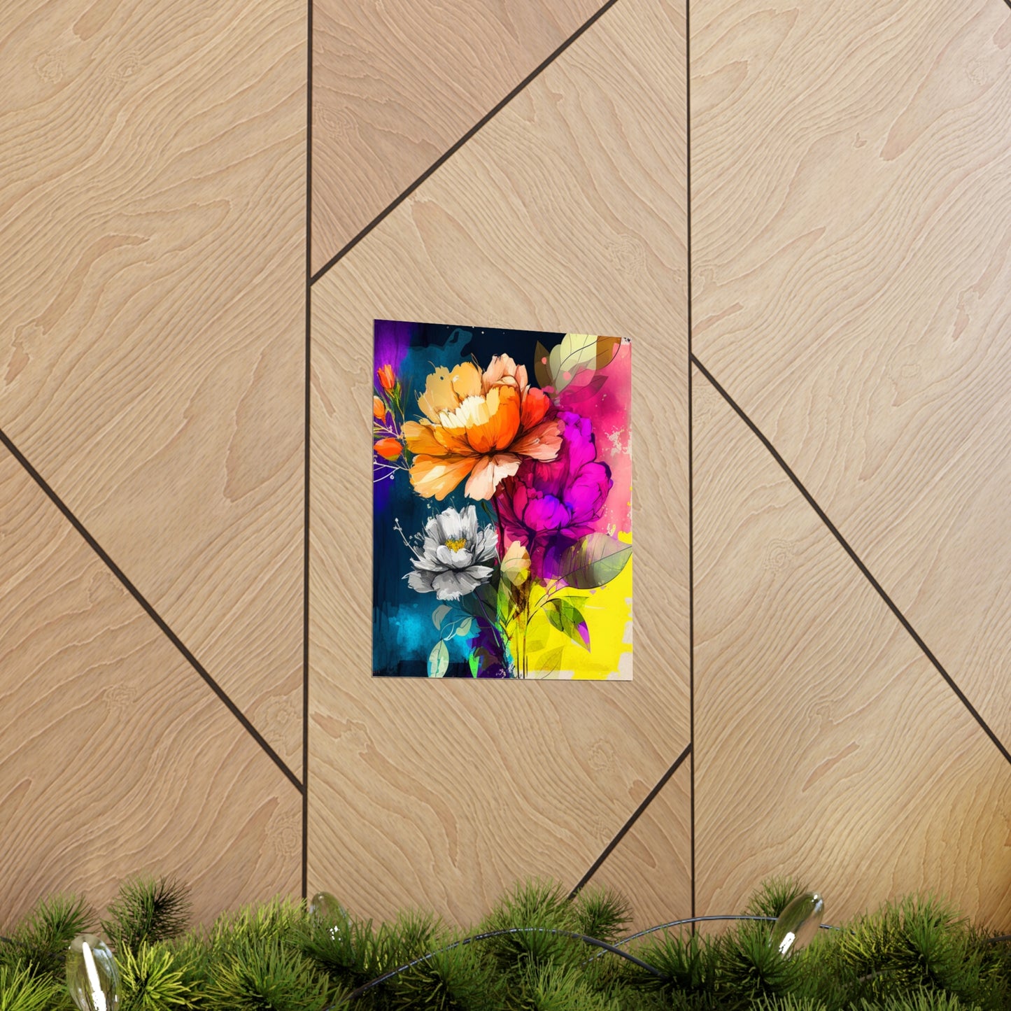 Premium Matte Vertical Posters Bright Spring Flowers 4