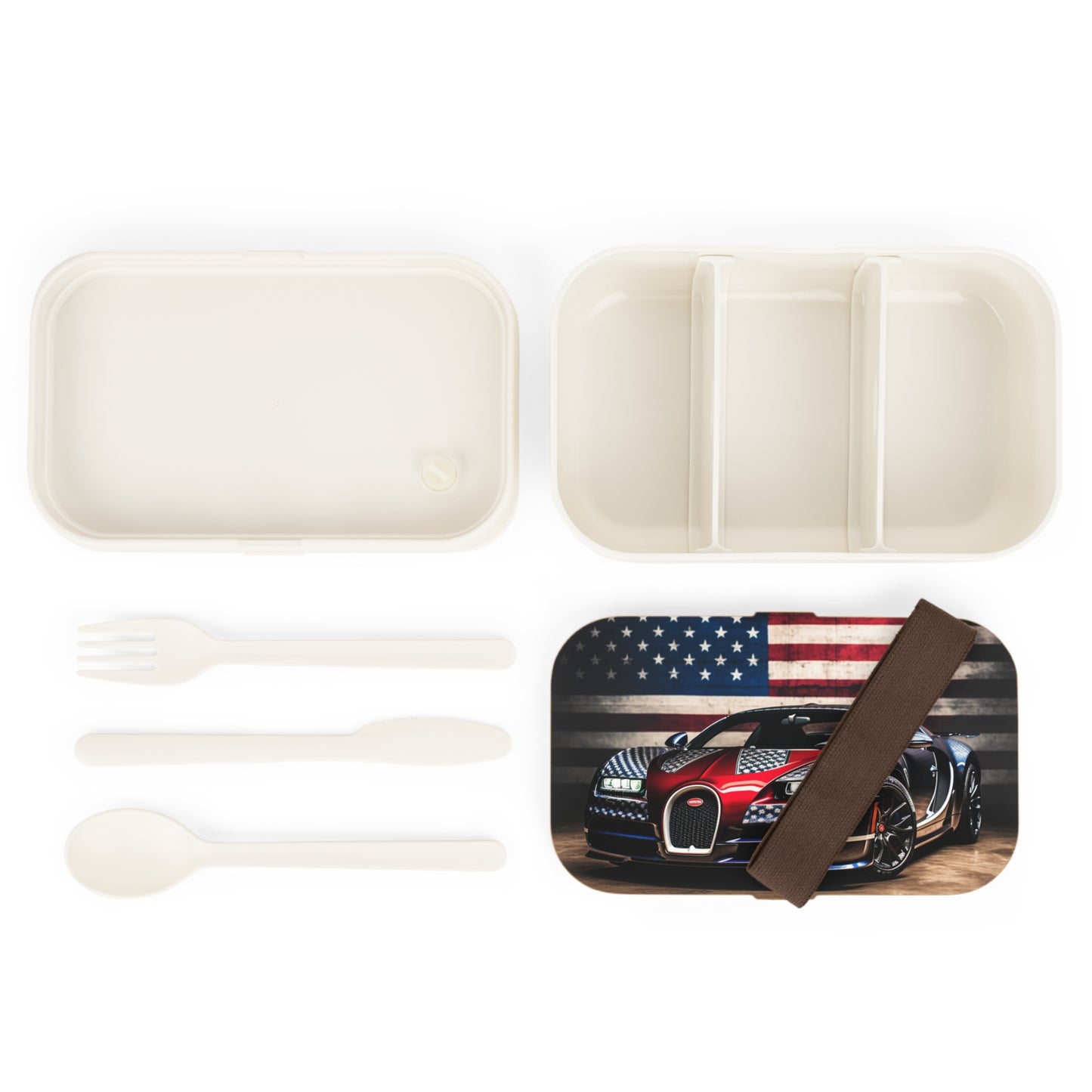 Bento Lunch Box Bugatti American Flag 1