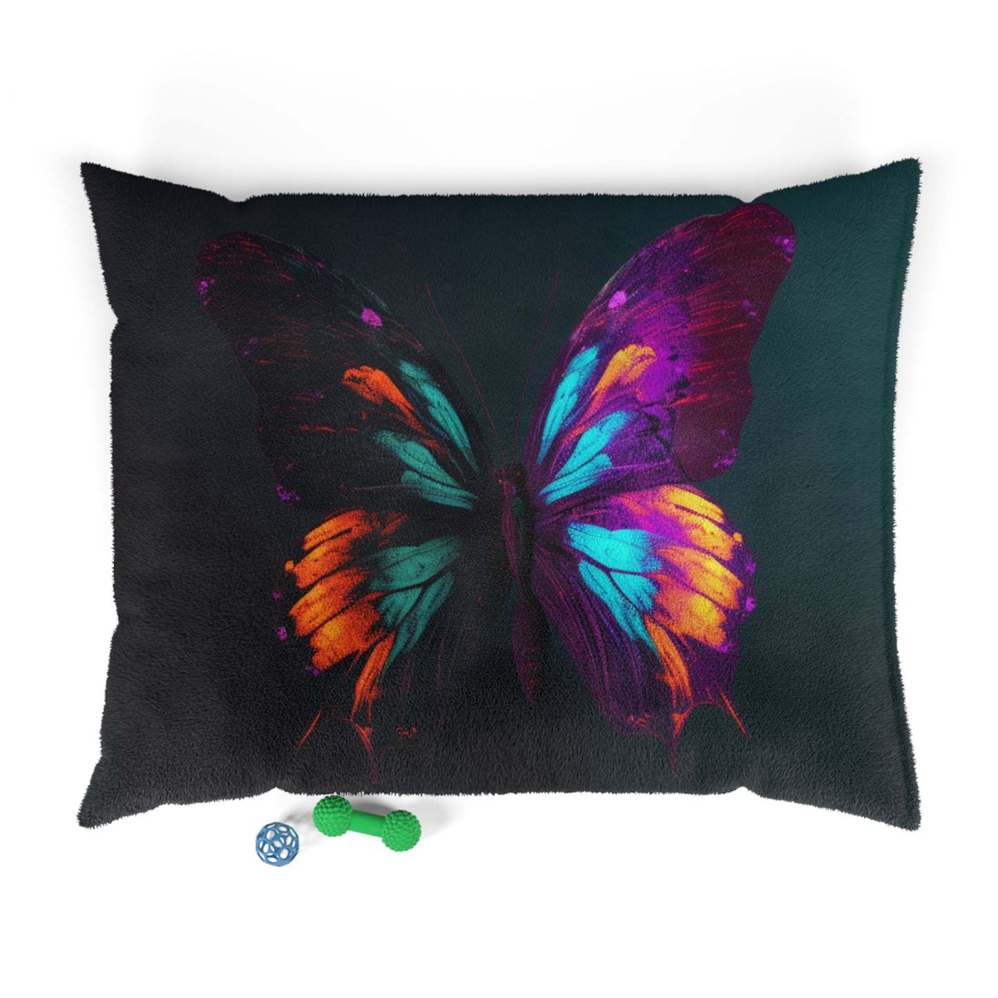 Pet Bed Hyper Colorful Butterfly Purple 2