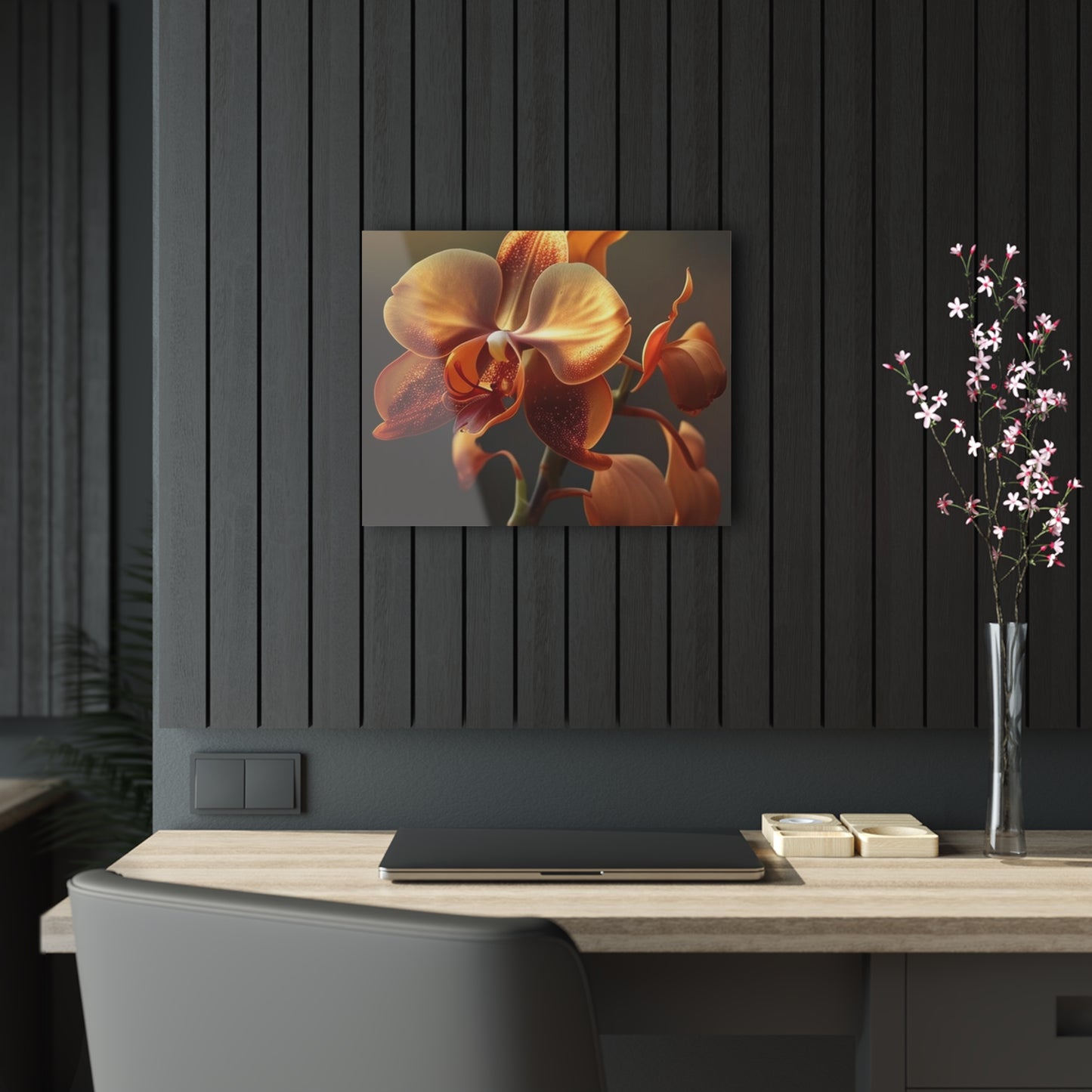 Acrylic Prints Orange Orchid 1