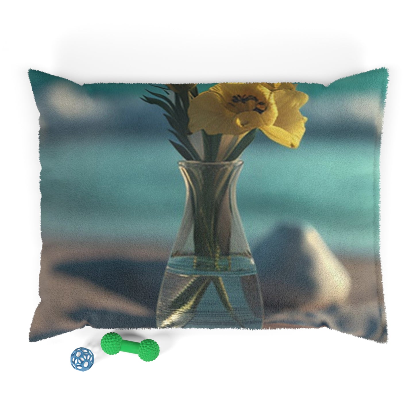 Pet Bed Yellow Gladiolus glass 4