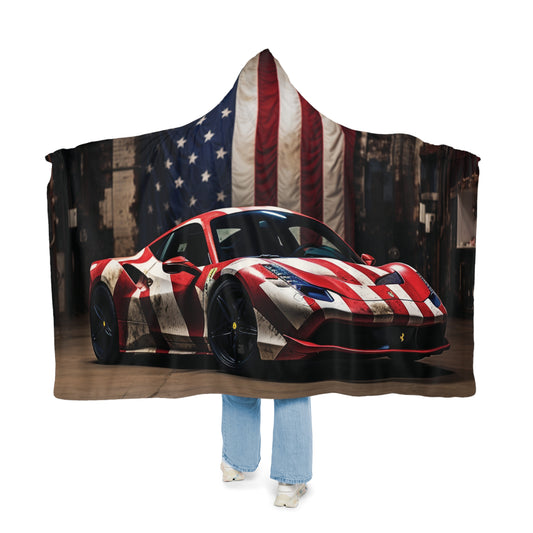 Snuggle Hooded Blanket American Flag Farrari 2