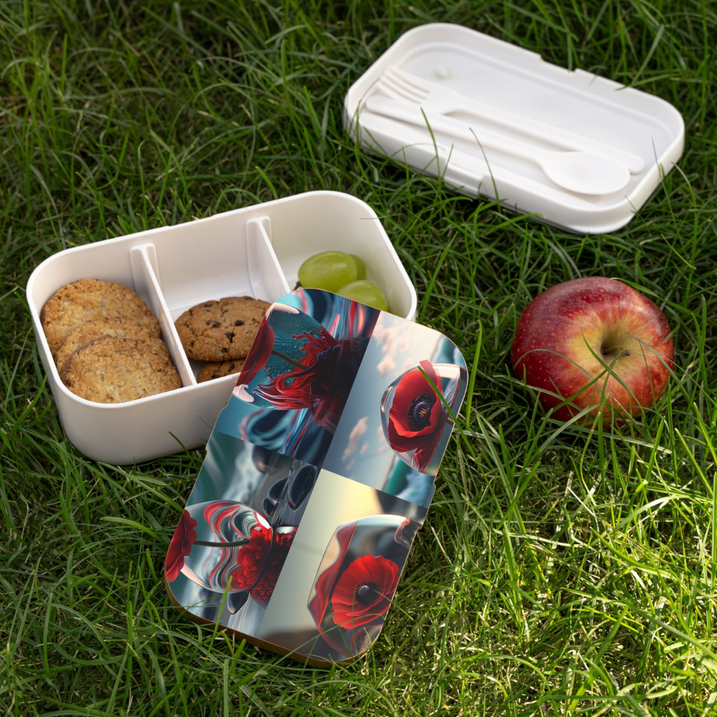 Bento Lunch Box Red Anemone in a Vase 5