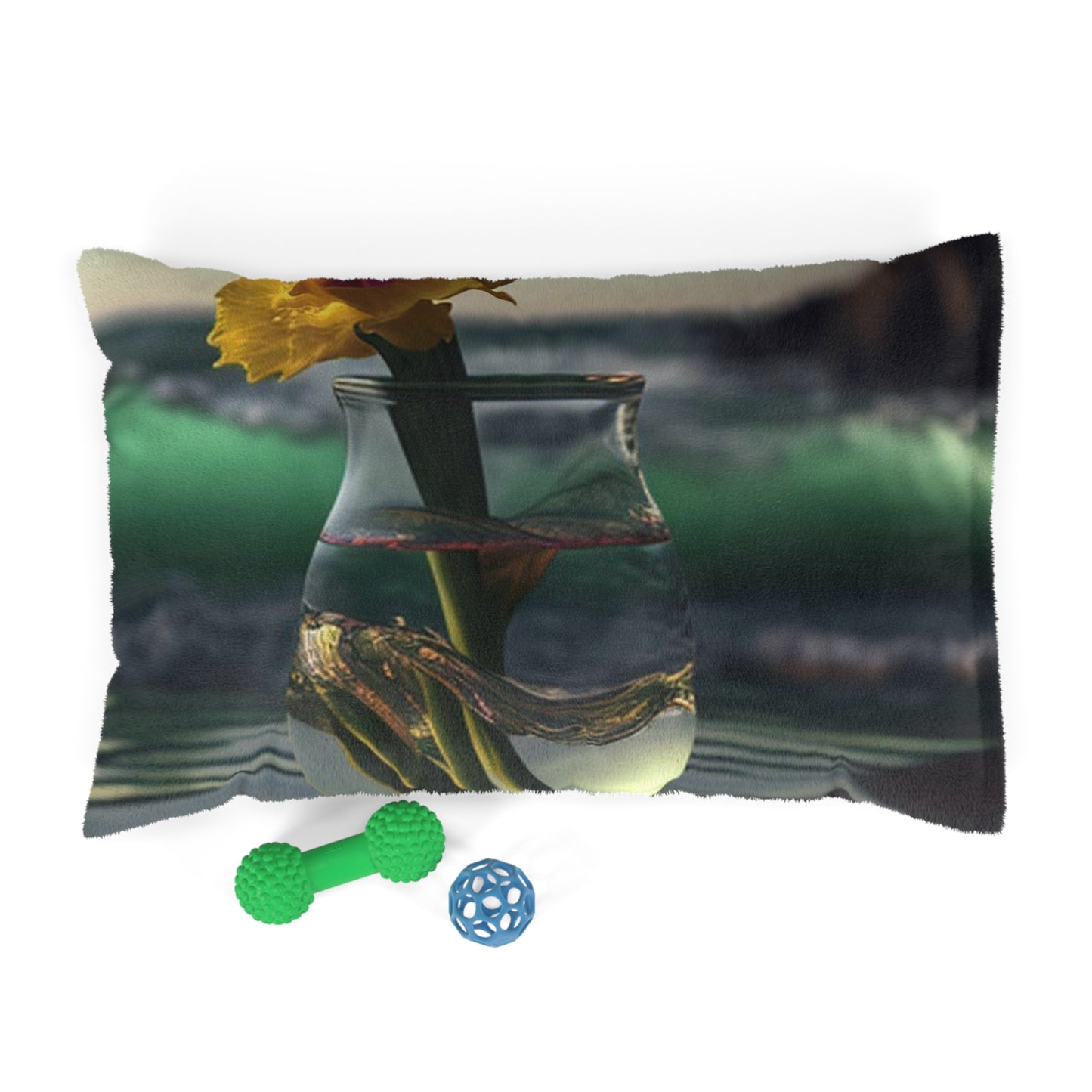 Pet Bed Yellow Gladiolus glass 1