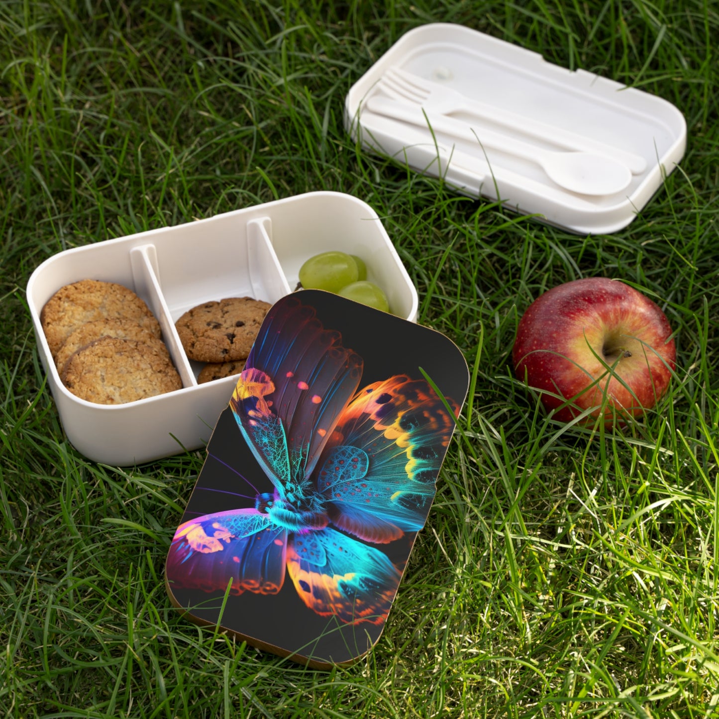 Bento Lunch Box Raw Hyper Color Butterfly 4