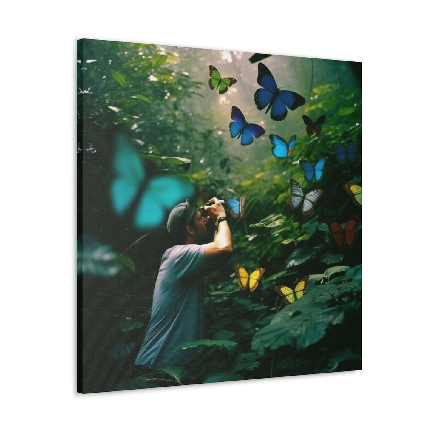 Canvas Gallery Wraps Jungle Butterfly 1