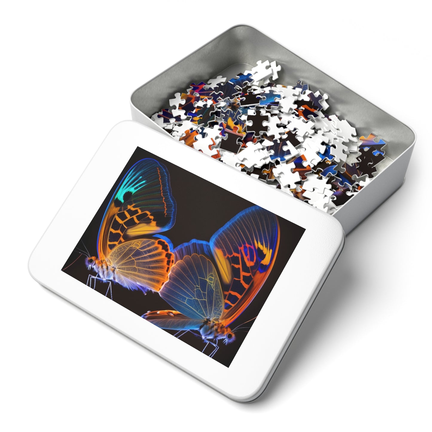 Jigsaw Puzzle (30, 110, 252, 500,1000-Piece) Neon Glo Butterfly 2
