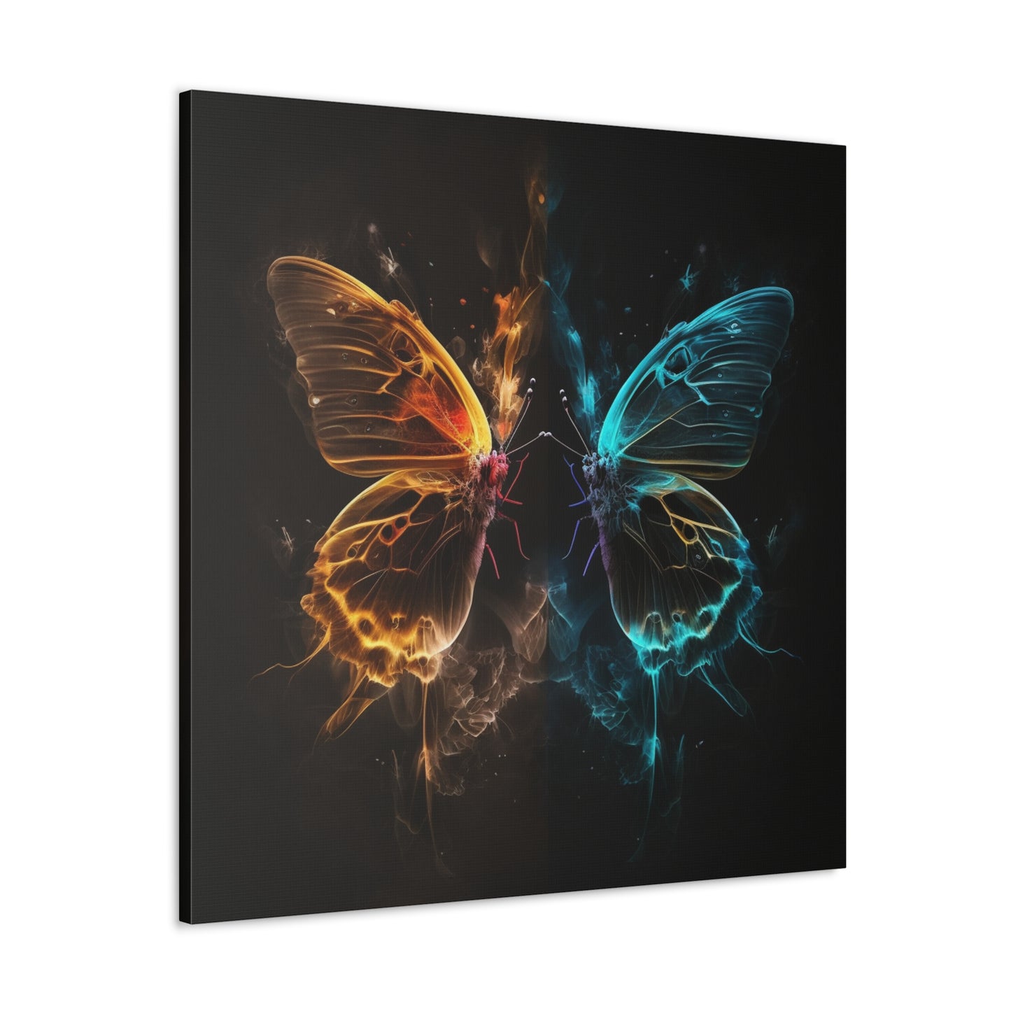 Canvas Gallery Wraps Kiss Neon Butterfly 7