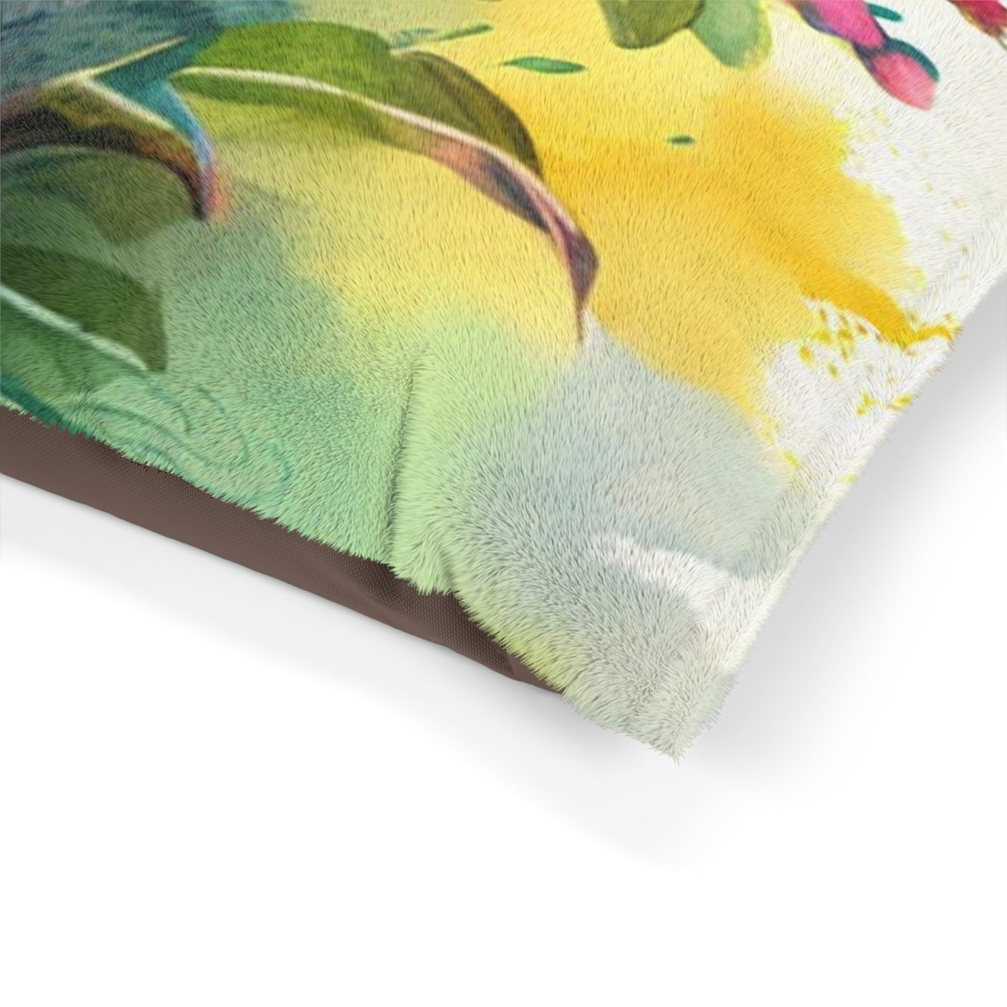 Pet Bed Mother Nature Bright Spring Colors Realistic Watercolor 1