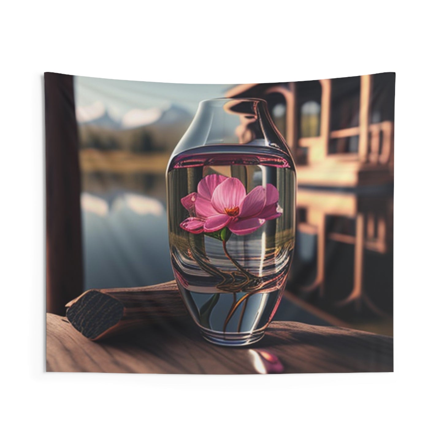 Indoor Wall Tapestries Pink Magnolia 3