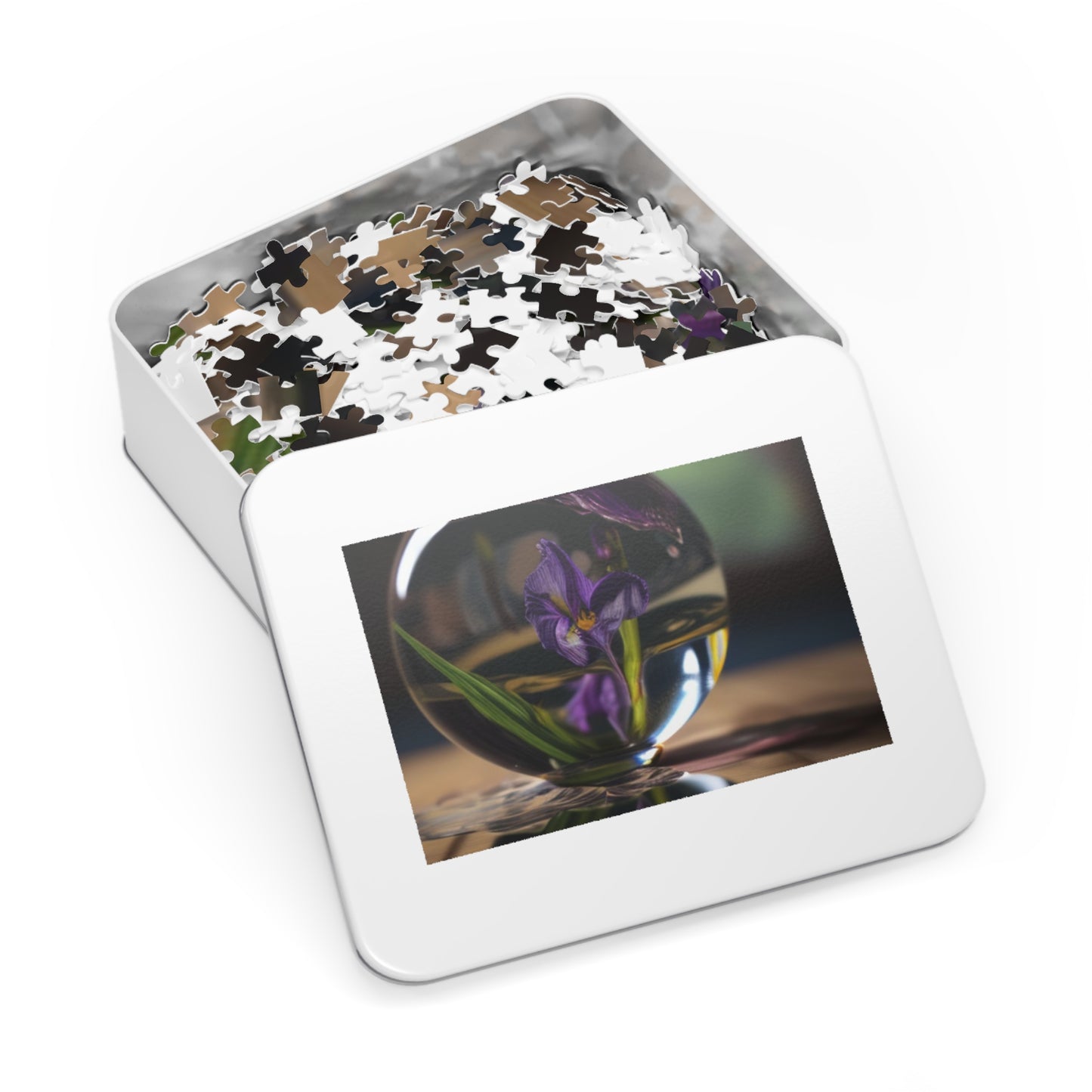 Jigsaw Puzzle (30, 110, 252, 500,1000-Piece) Purple Iris in a vase 1
