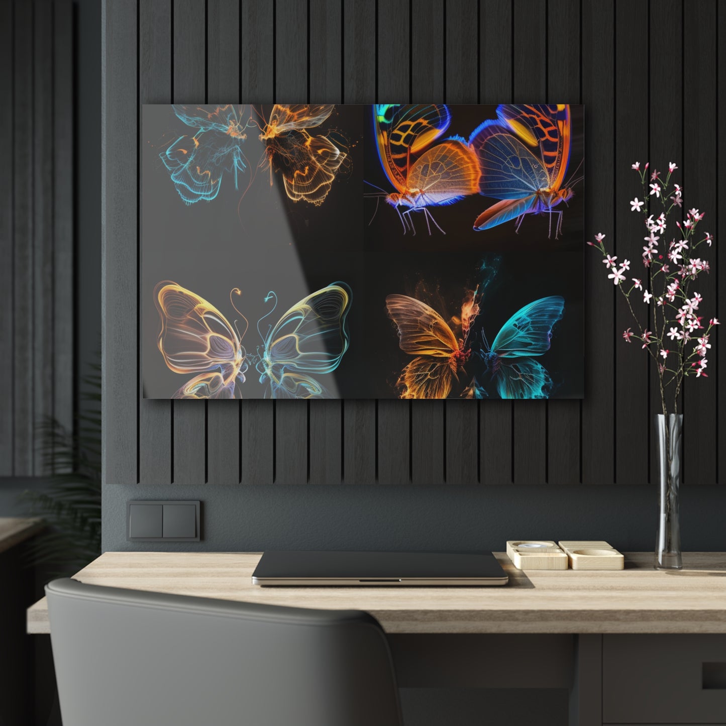 Acrylic Prints Neon Glo Butterfly 5