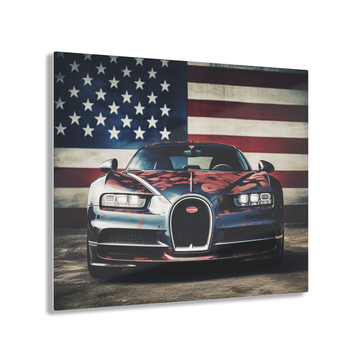 Acrylic Prints Bugatti Flag 3