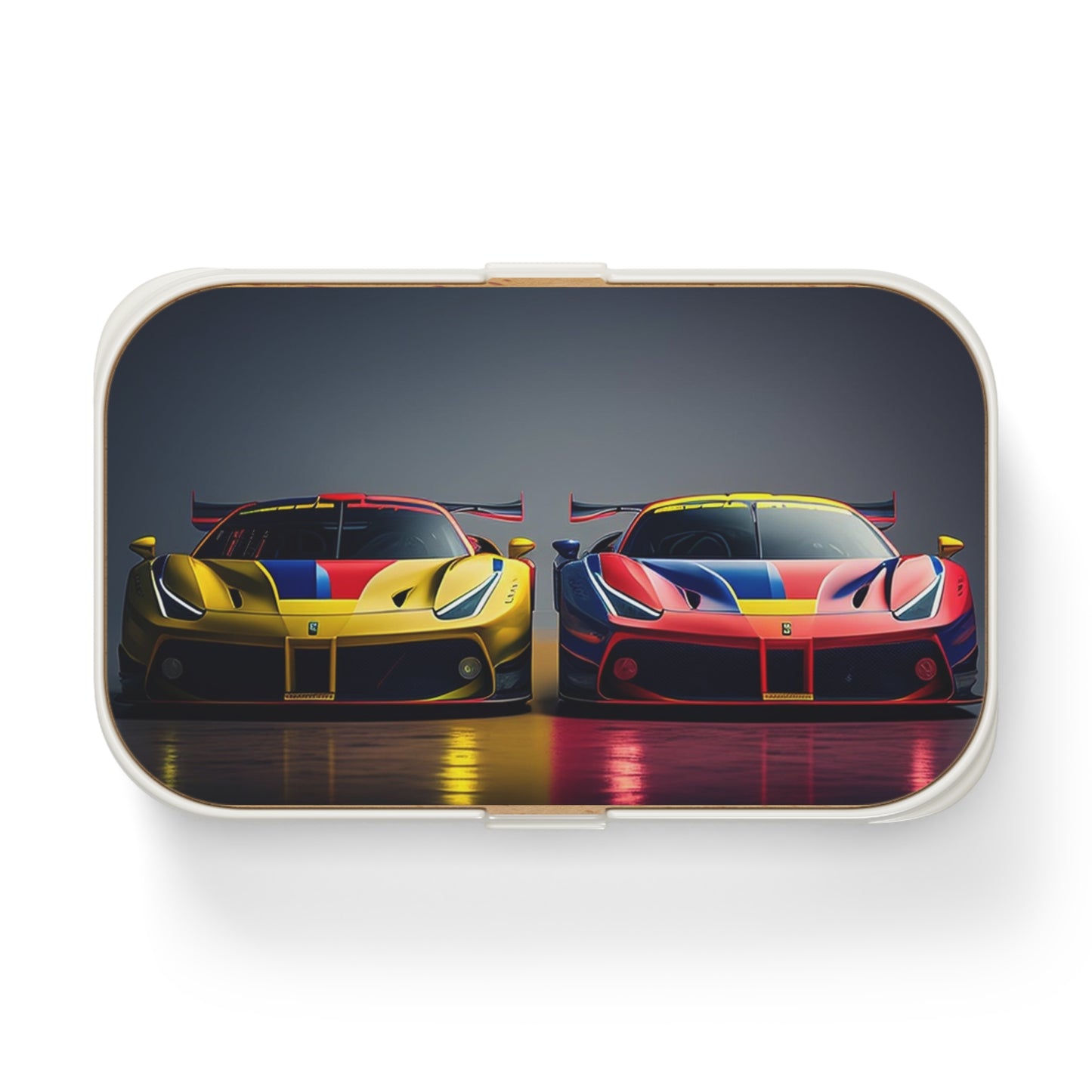 Bento Lunch Box Ferrari Red Blue 1