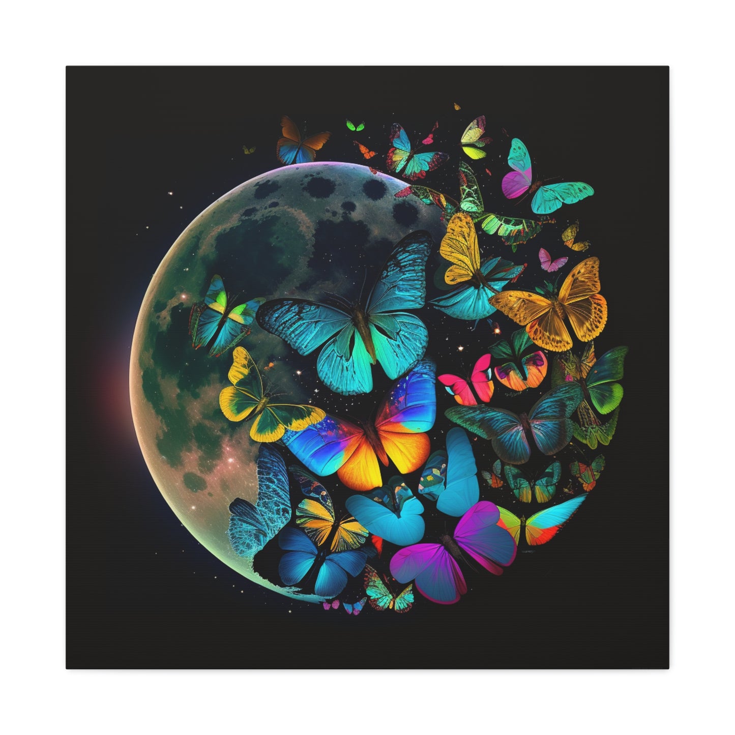 Canvas Gallery Wraps Moon Butterfly 2