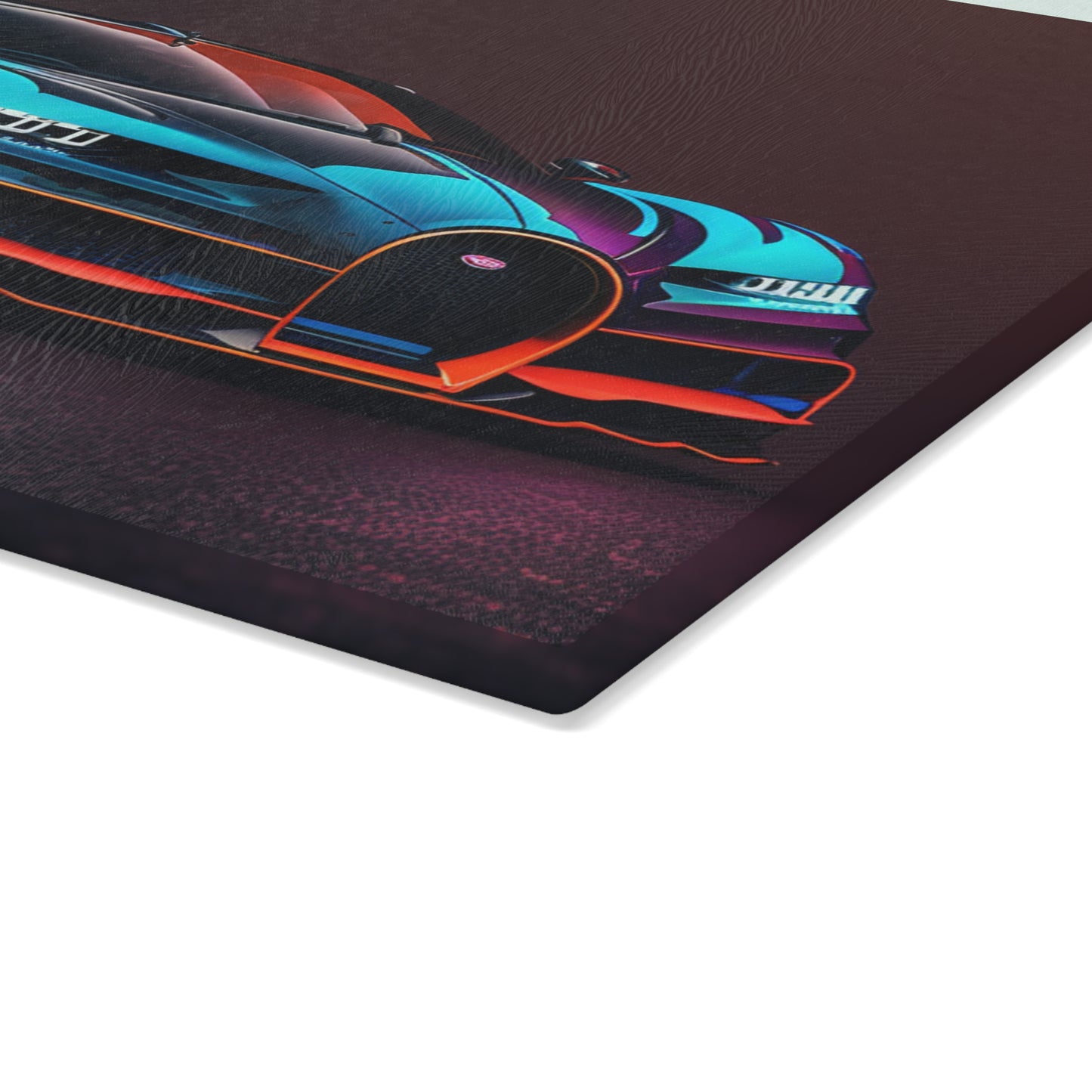 Glass Cutting Board Bugatti Chiron Super 1