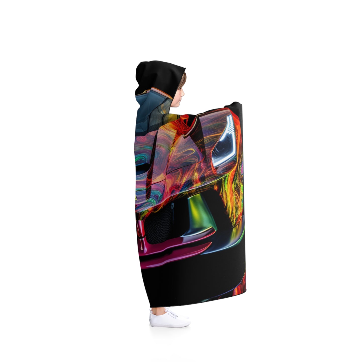 Hooded Blanket Ferrari Neon 3