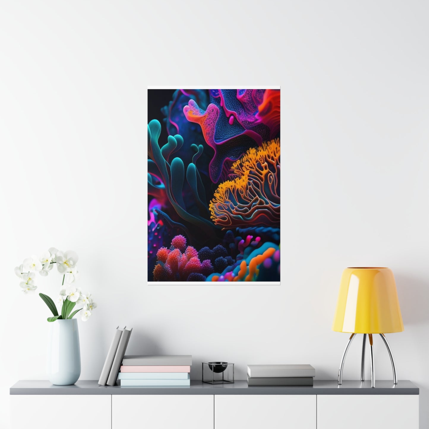 Premium Matte Vertical Posters Macro Coral Reef 2