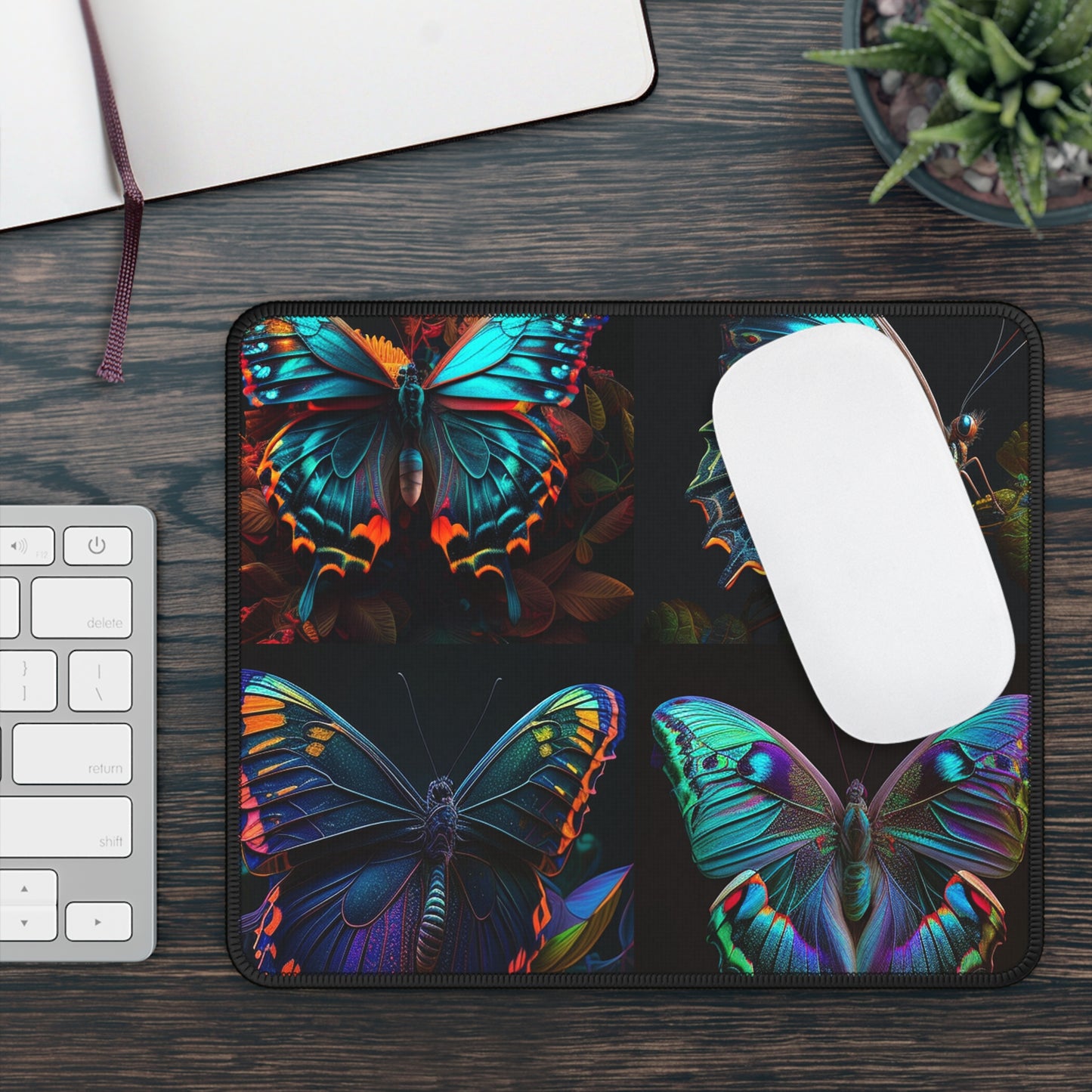 Gaming Mouse Pad  Hue Neon Butterfly 5