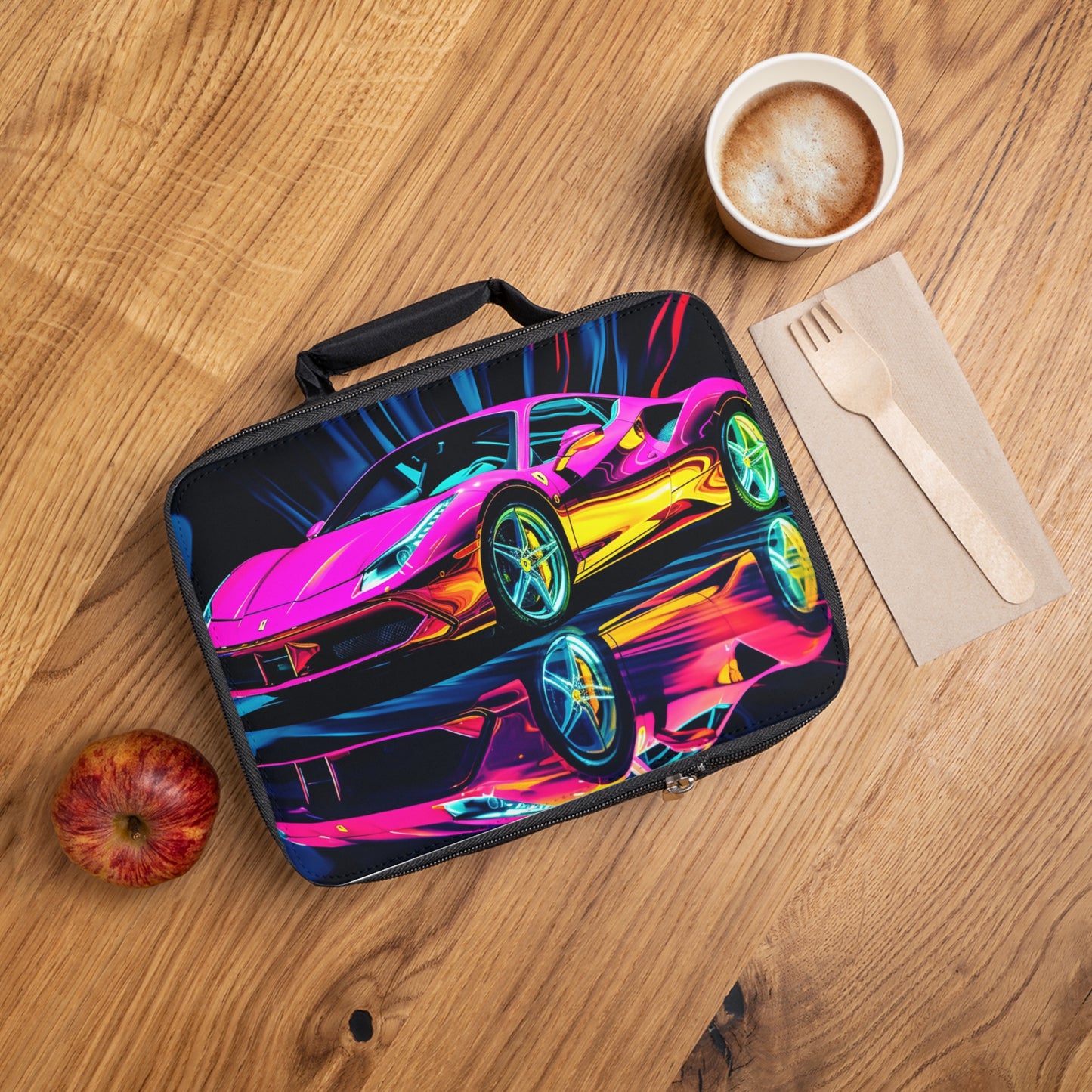 Lunch Bag Pink Macro Ferrari 3