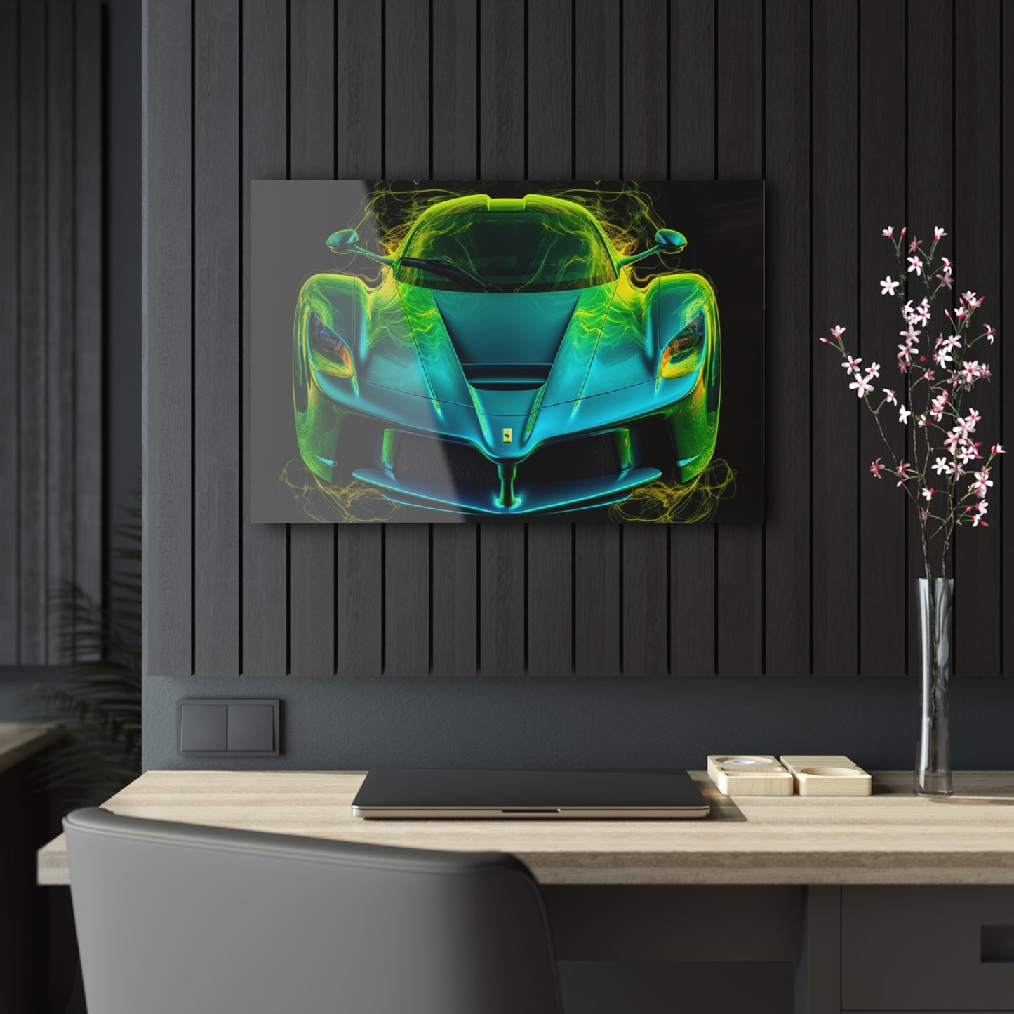 Acrylic Prints Ferrari Neon 2