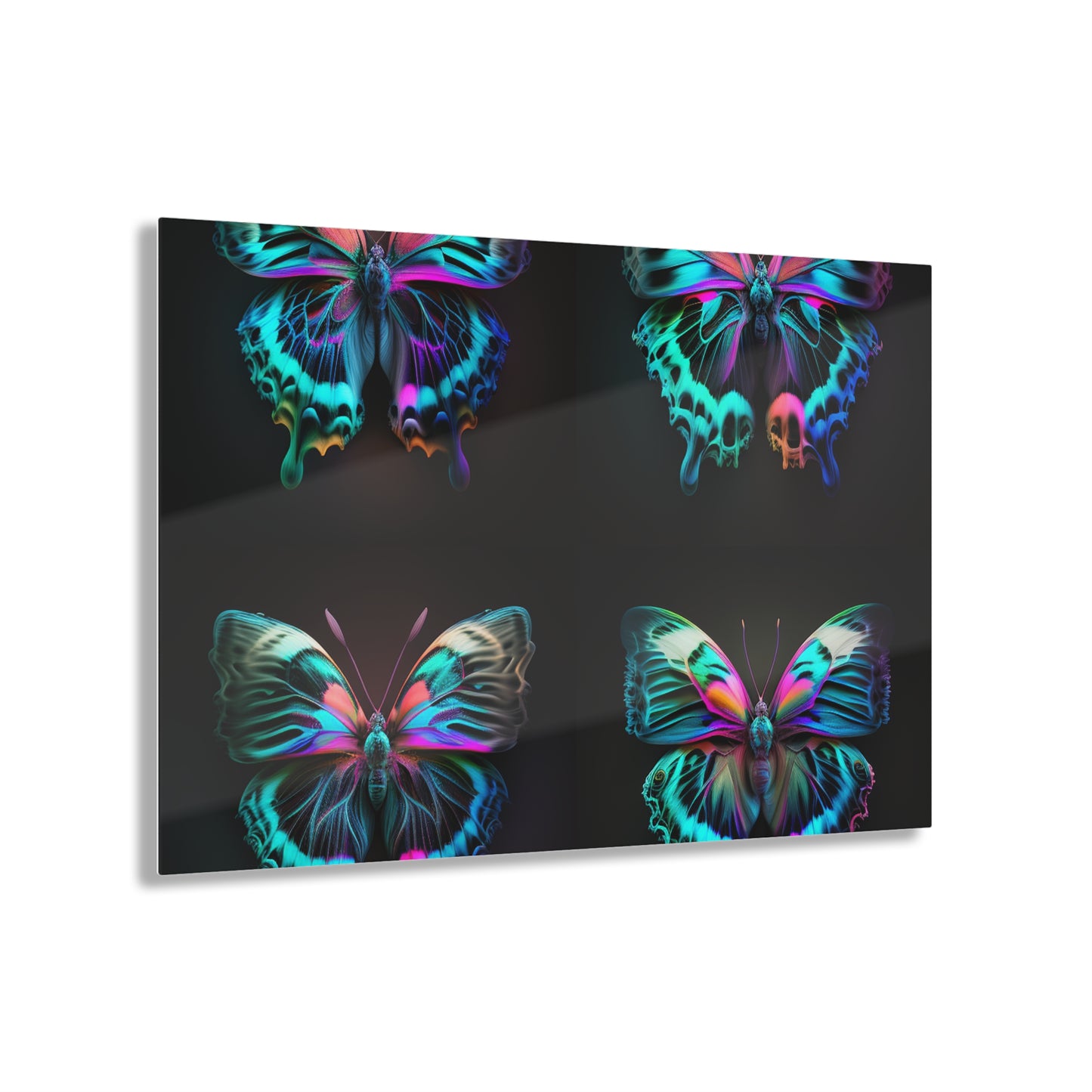 Acrylic Prints Neon Butterfly Fusion 5