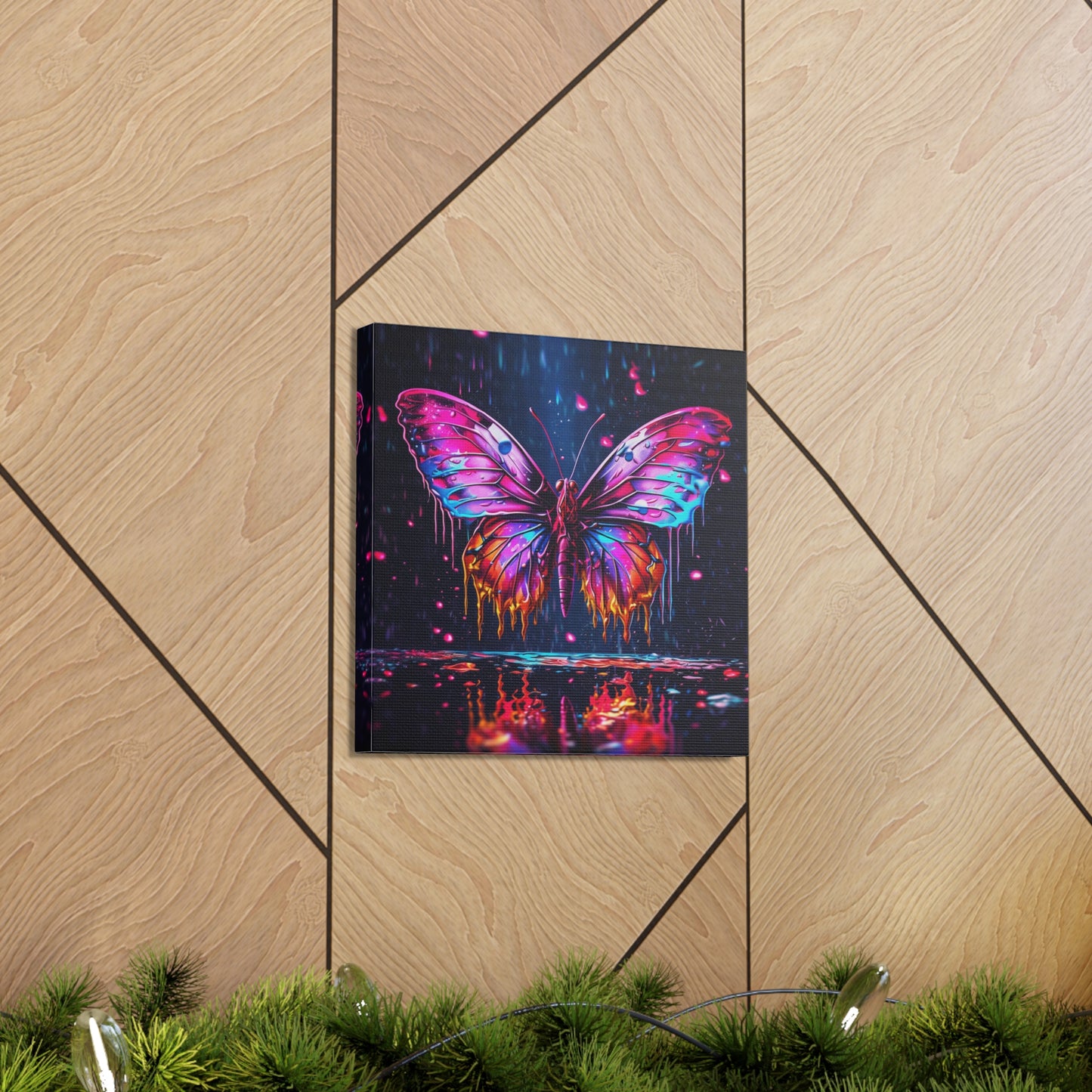 Canvas Gallery Wraps Pink Butterfly Flair 2