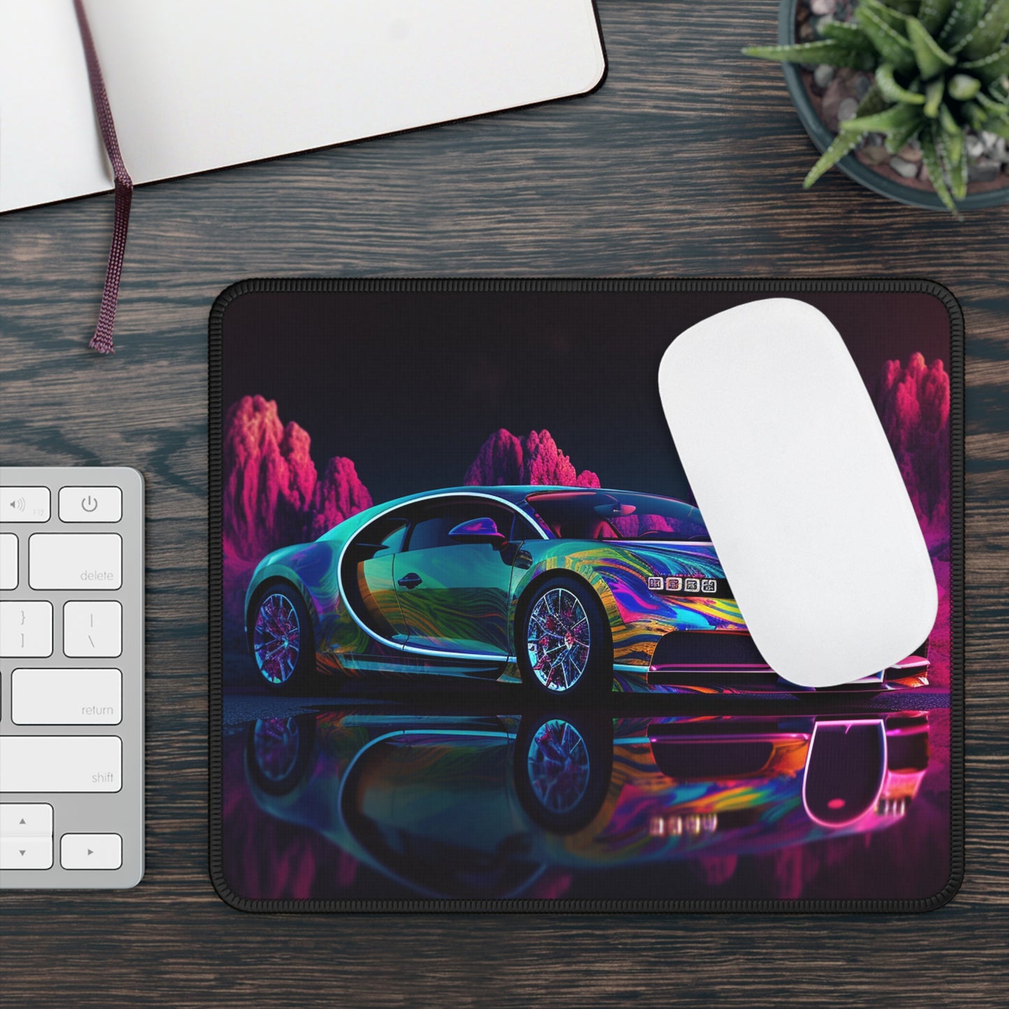 Gaming Mouse Pad  Florescent Bugatti Flair 2