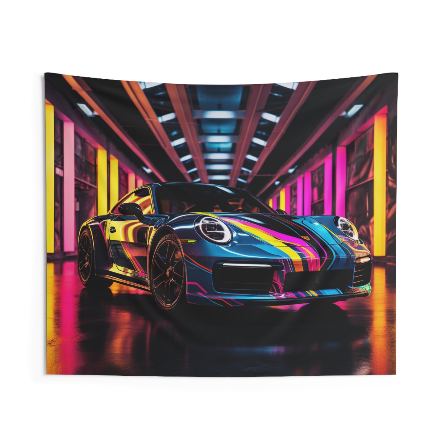 Indoor Wall Tapestries Macro Porsche 1