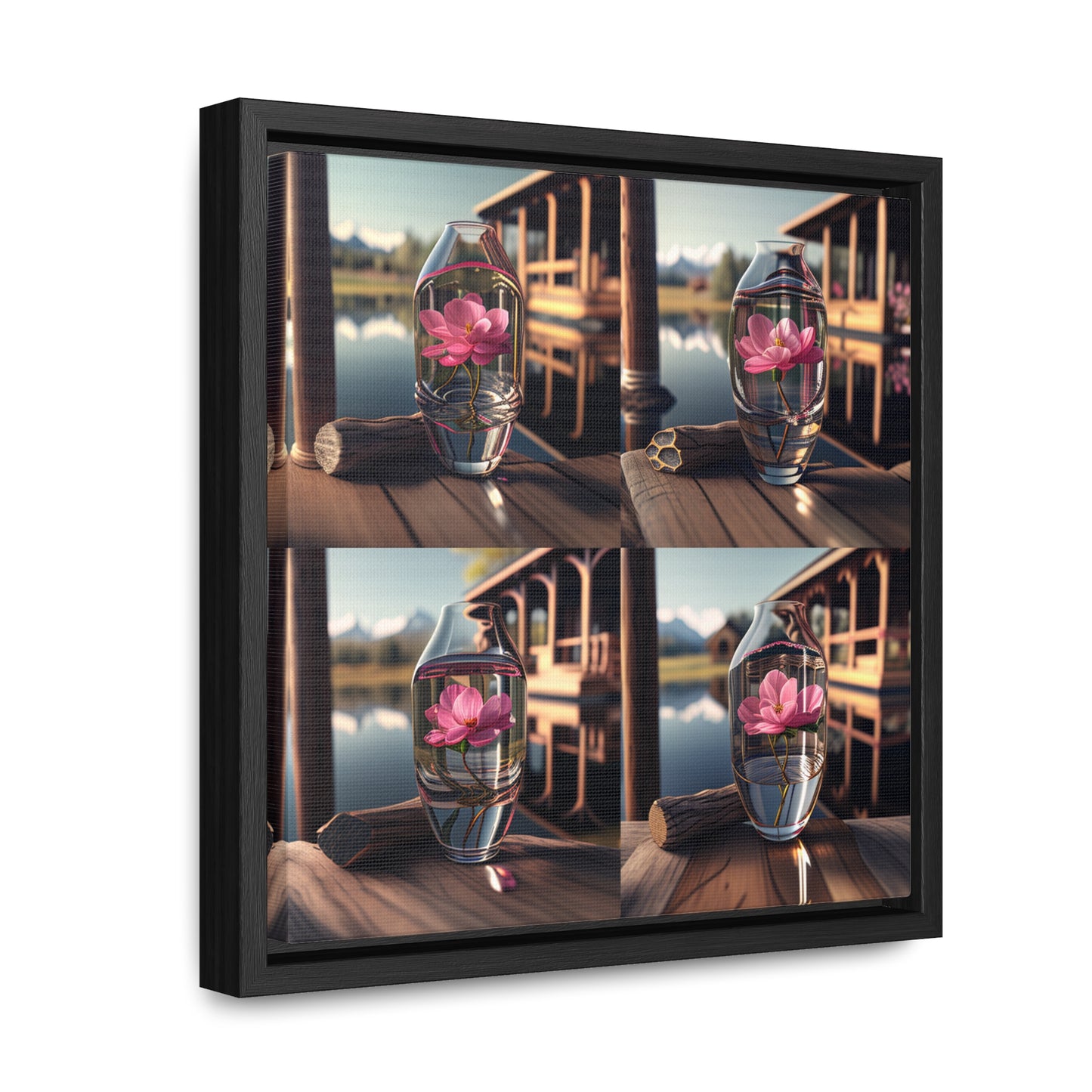 Gallery Canvas Wraps, Square Frame Pink Magnolia 5