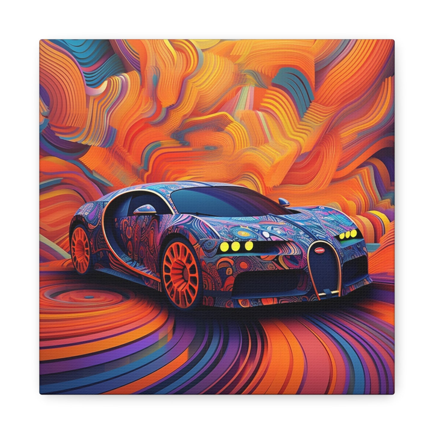 Canvas Gallery Wraps Bugatti Abstract Concept 4