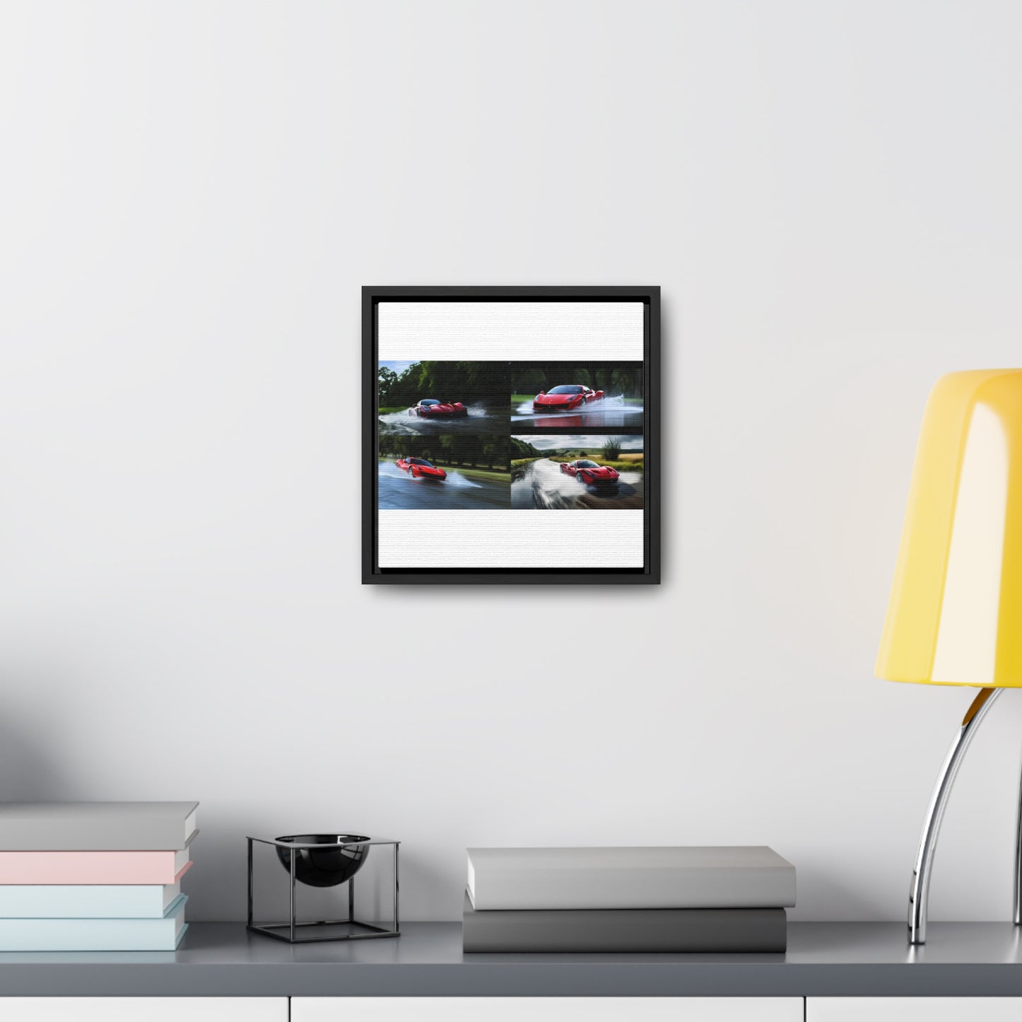 Gallery Canvas Wraps, Square Frame Water Ferrari Splash 5