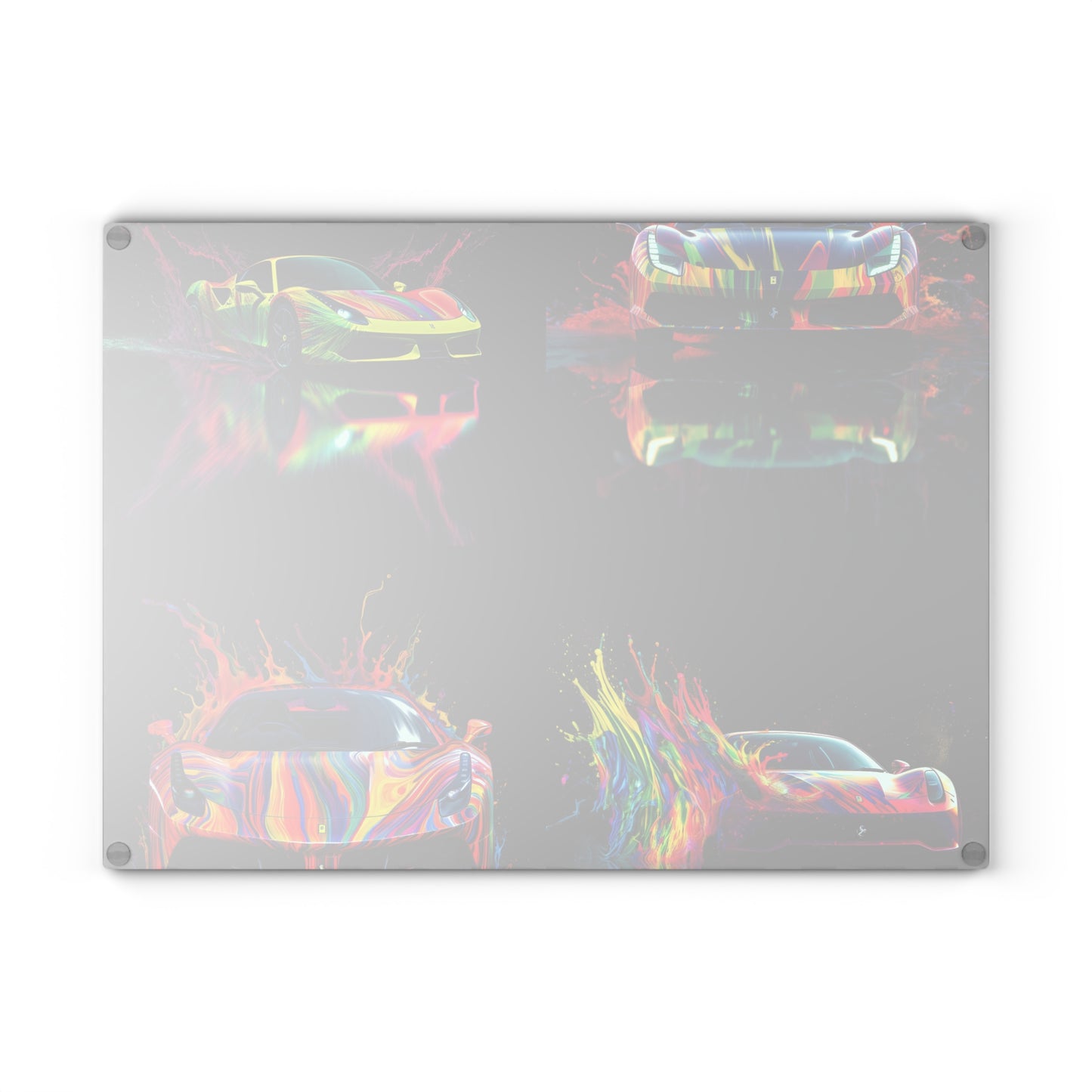 Glass Cutting Board Ferrari Fusion Water 5