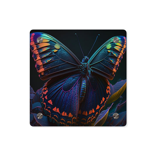 Acrylic Wall Art Panels Hue Neon Butterfly 3