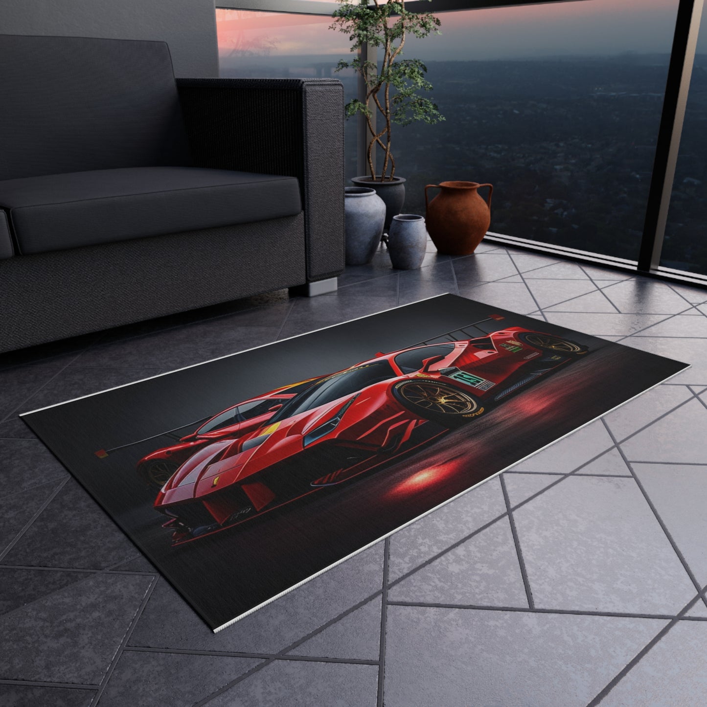 Outdoor Rug  Ferrari Red 2