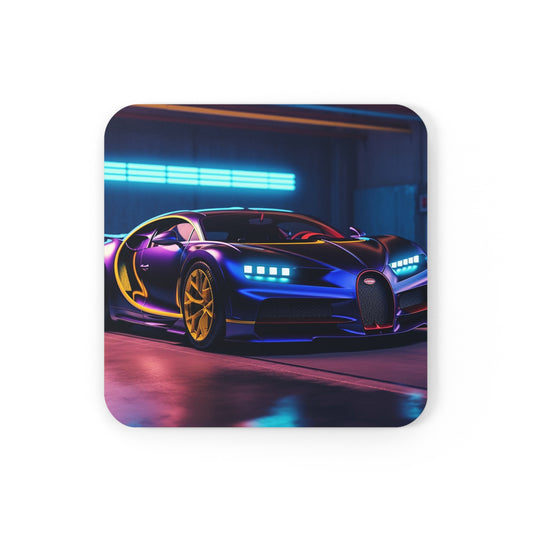 Corkwood Coaster Set Hyper Bugatti Neon Chiron 4