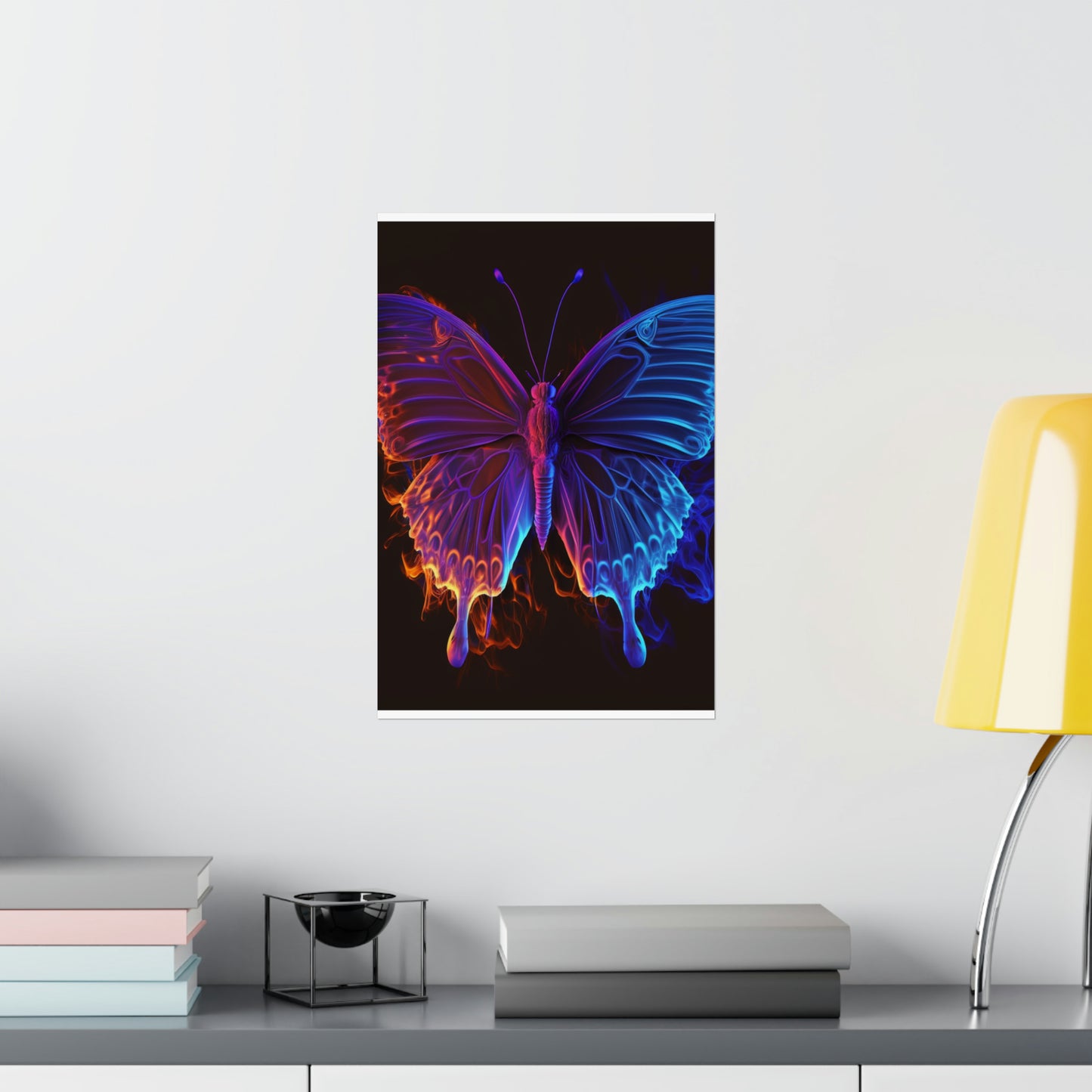 Premium Matte Vertical Posters Thermal Butterfly 1