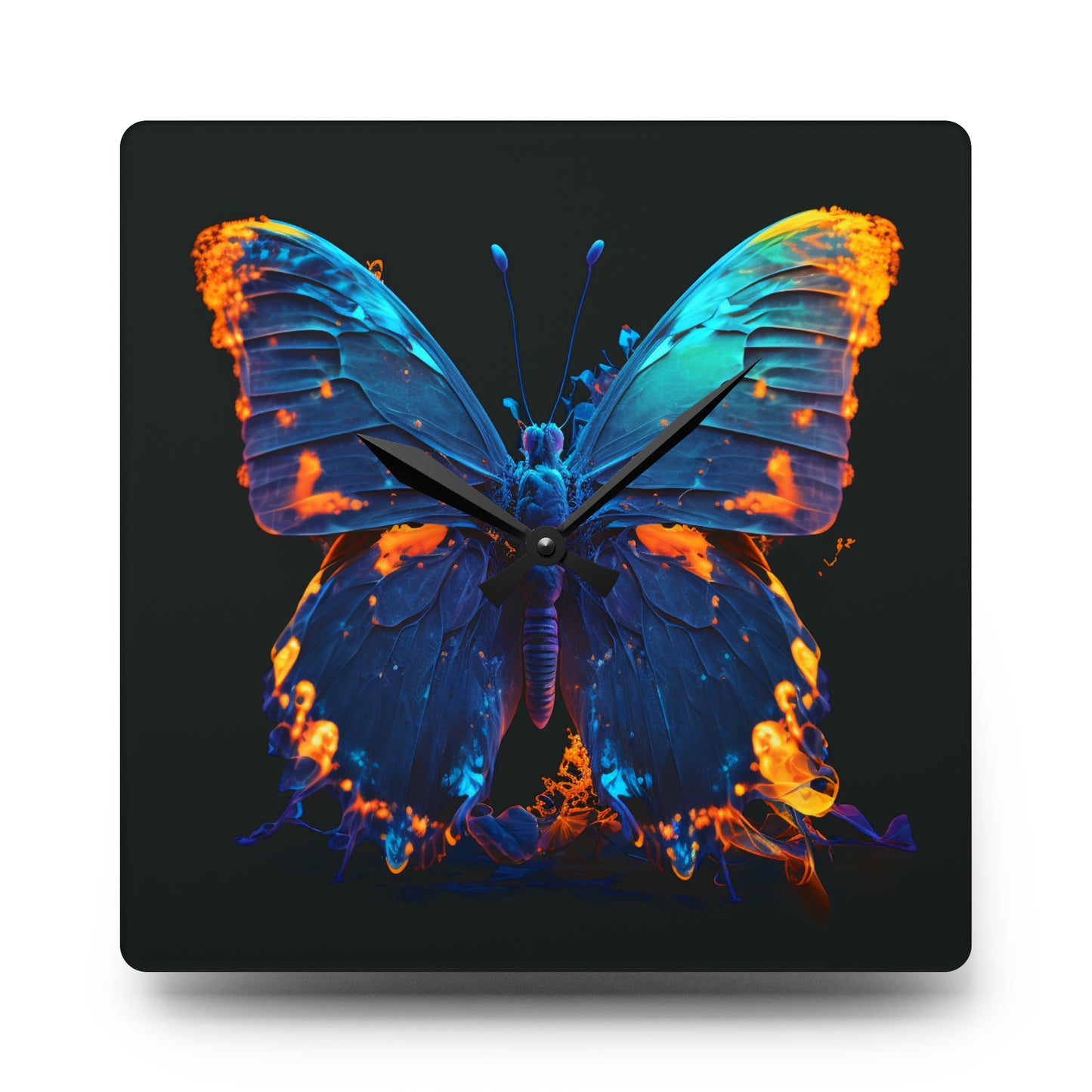 Acrylic Wall Clock Thermal Butterfly 3