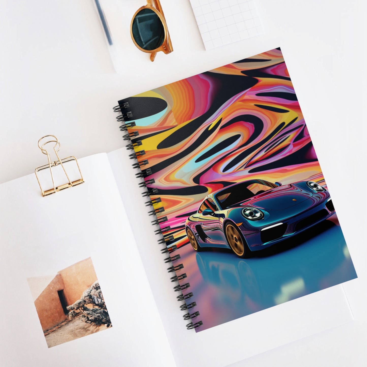 Spiral Notebook - Ruled Line Porsche Water Fusion 2